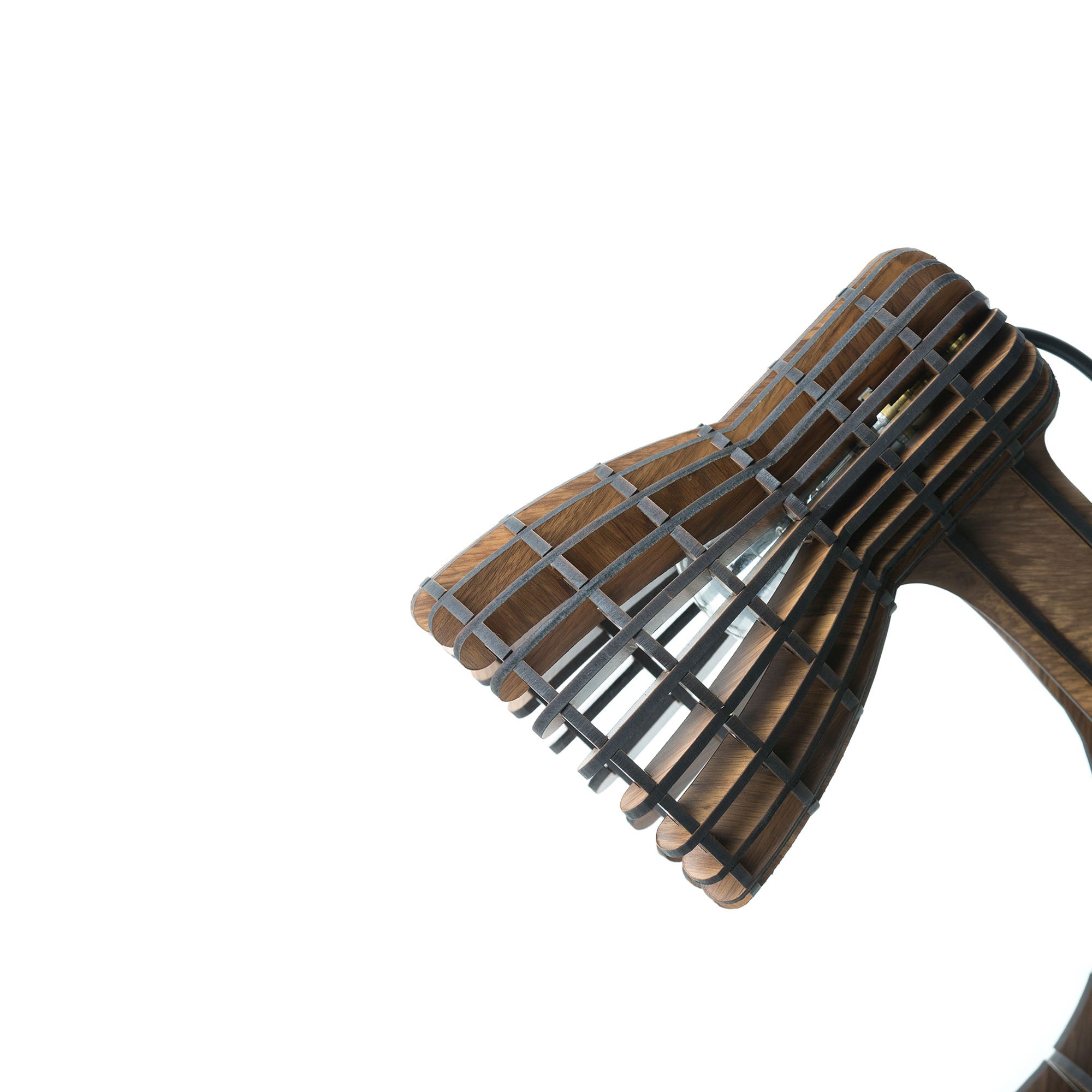 Wooden Desk Light without Bulb