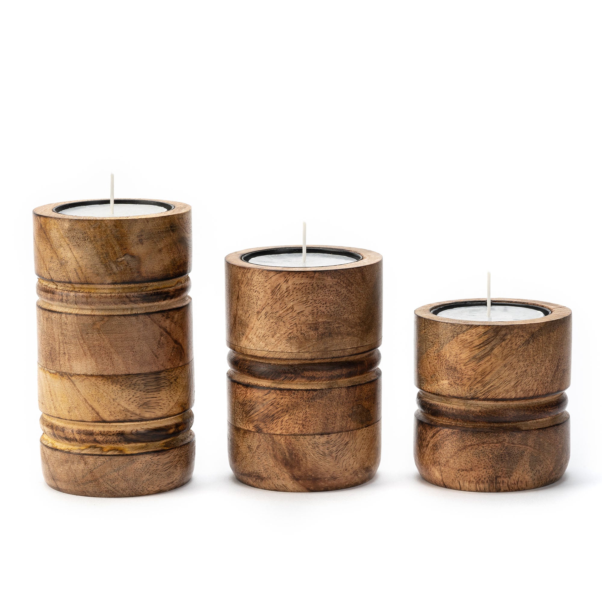 BAKU Candle Holder (Burnt Finish)