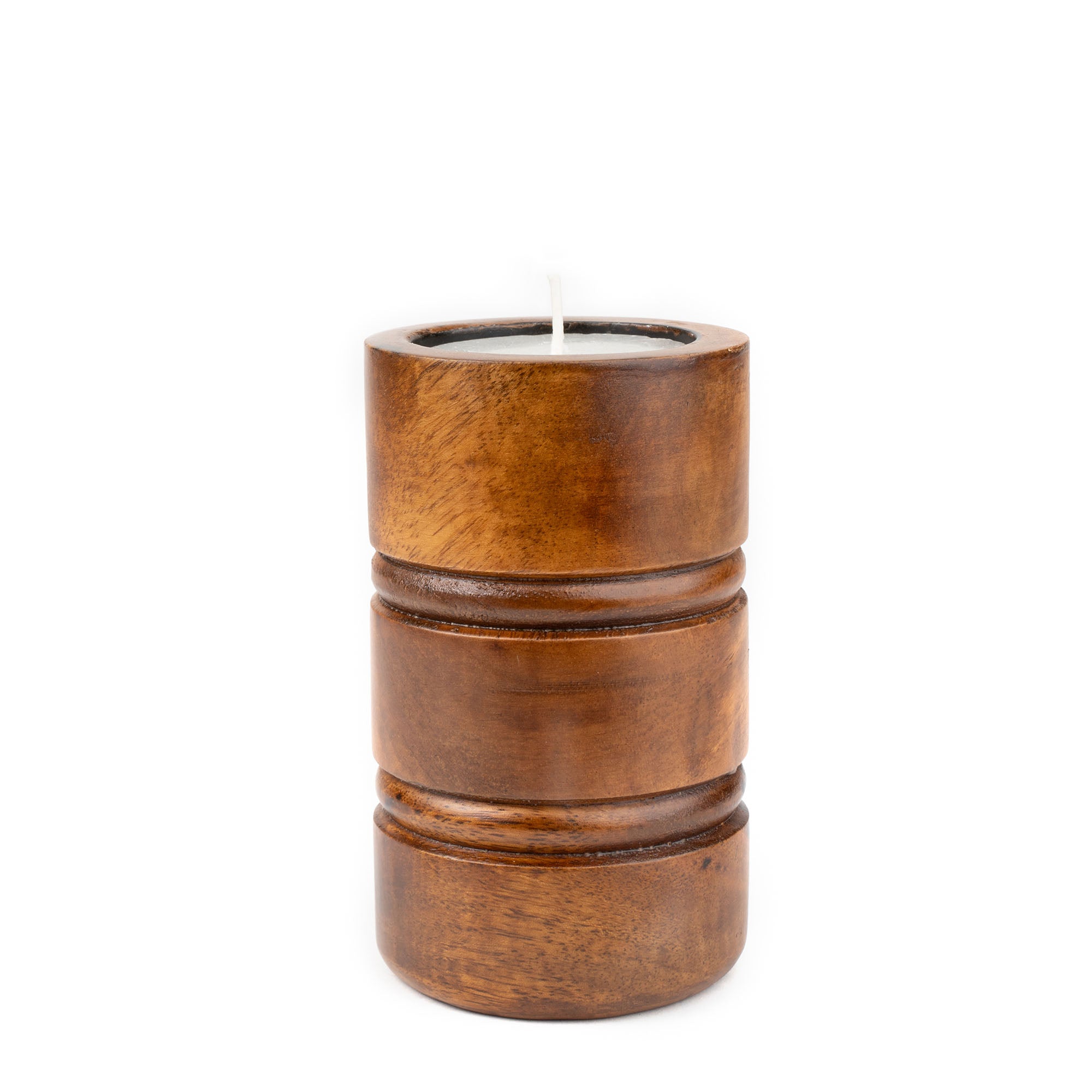 BAKU Candle Holder (Walnut Finish)