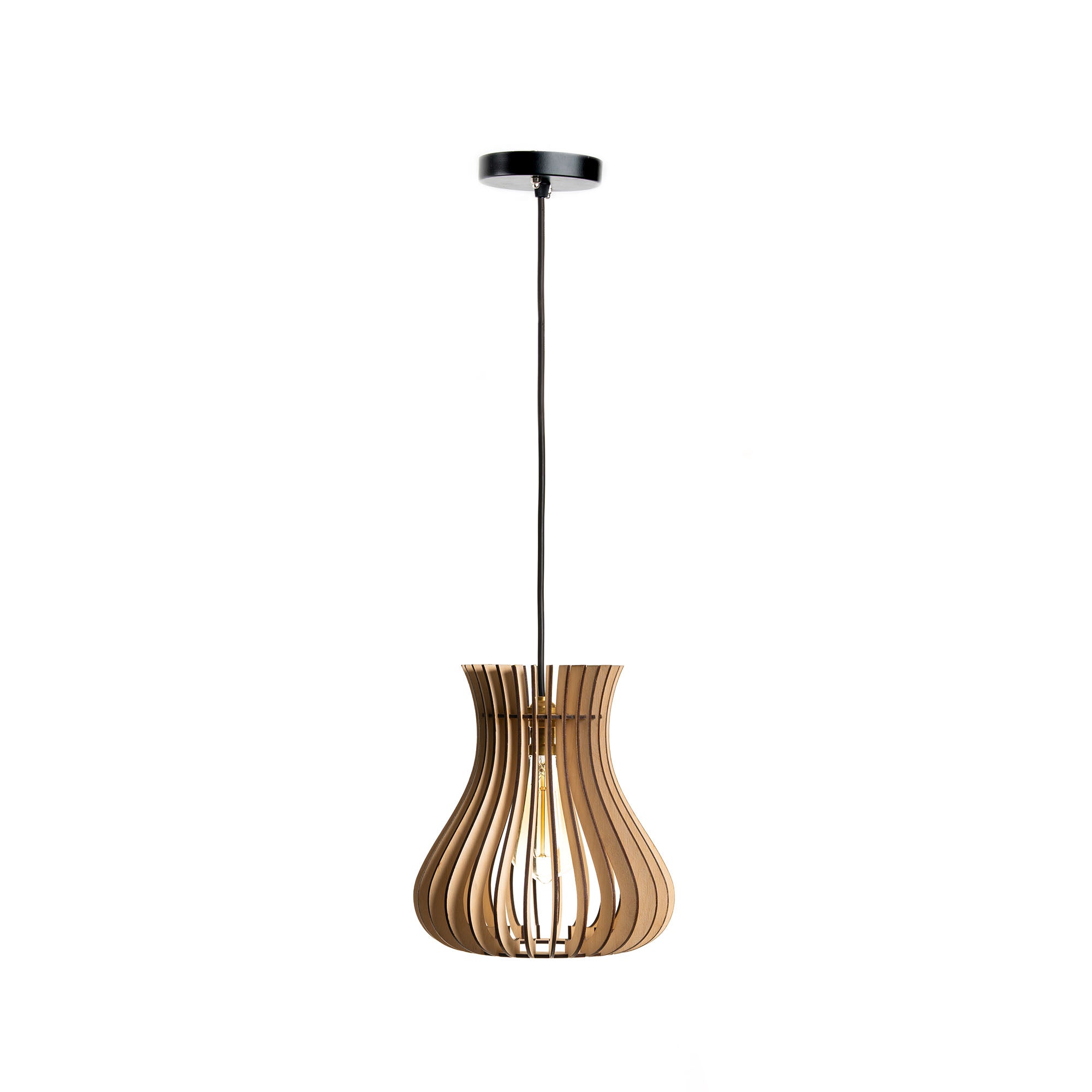 Belle Birch Wood Ceiling Lamp
