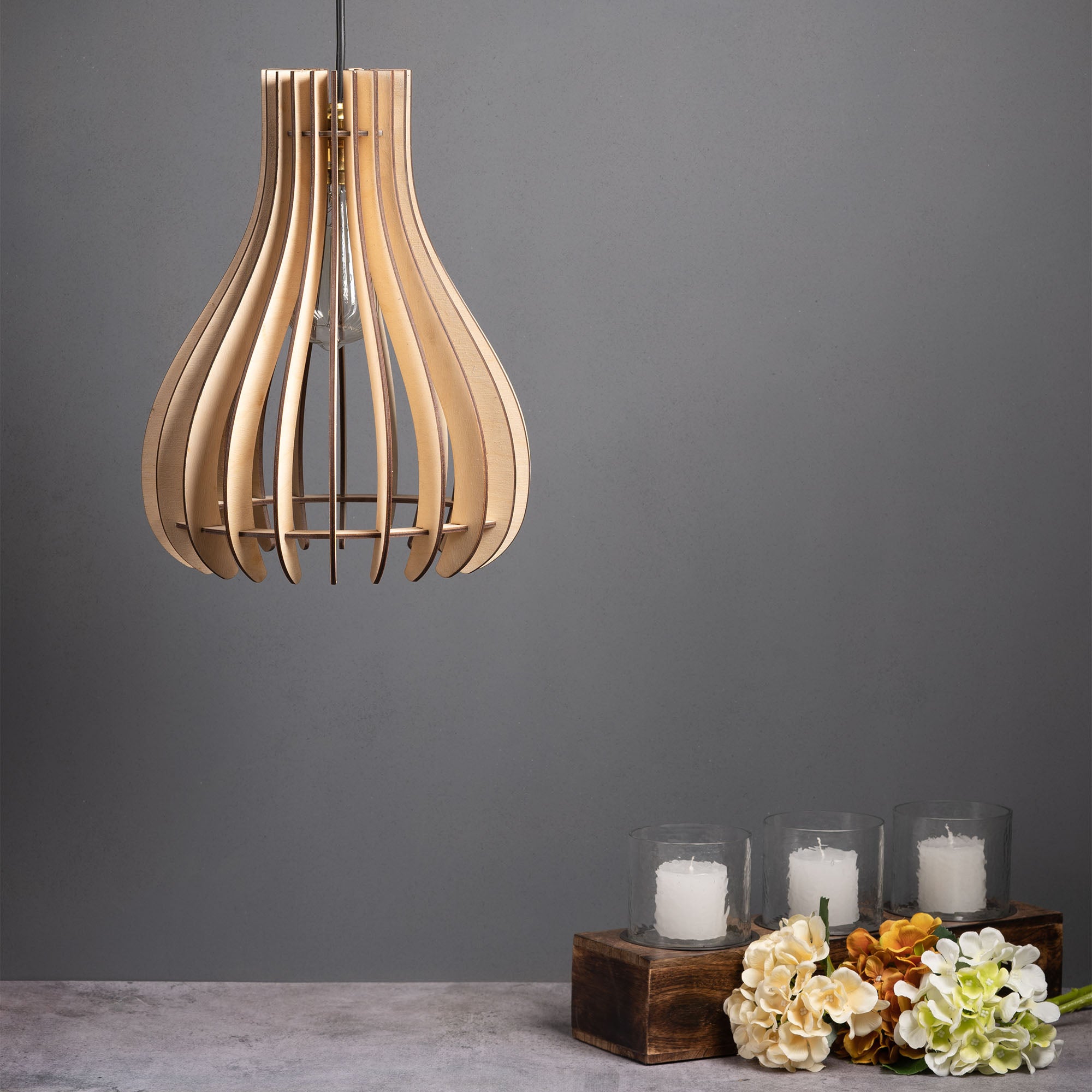 Baami Birch Wood lamp