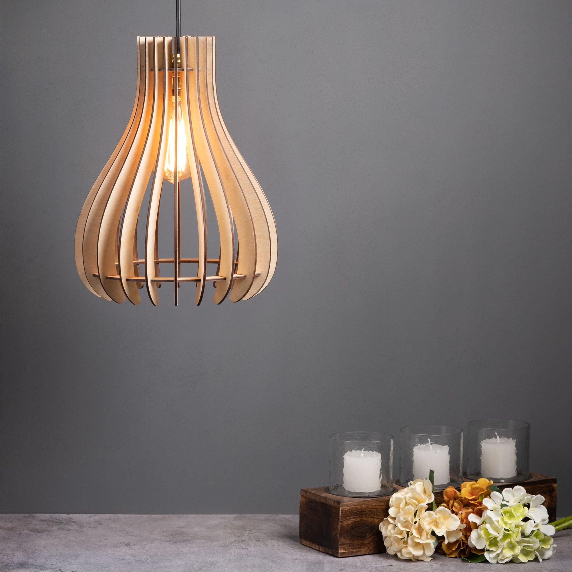 Baami Birch Wood lamp