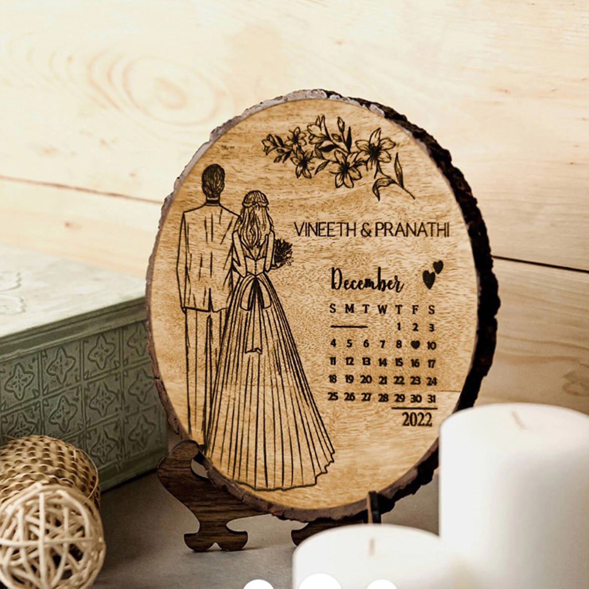 CUSTOMIZED Christian WEDDING GIFT' - Wooden Plaque