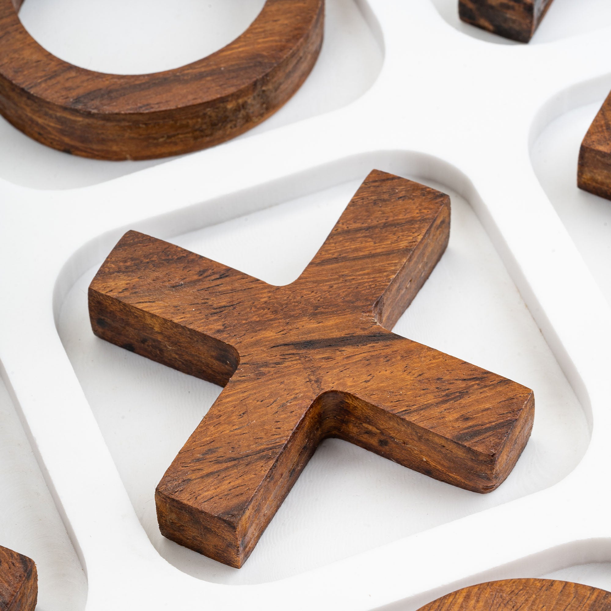 BANJO MARBLE AND WOOD TIC TAC TOE