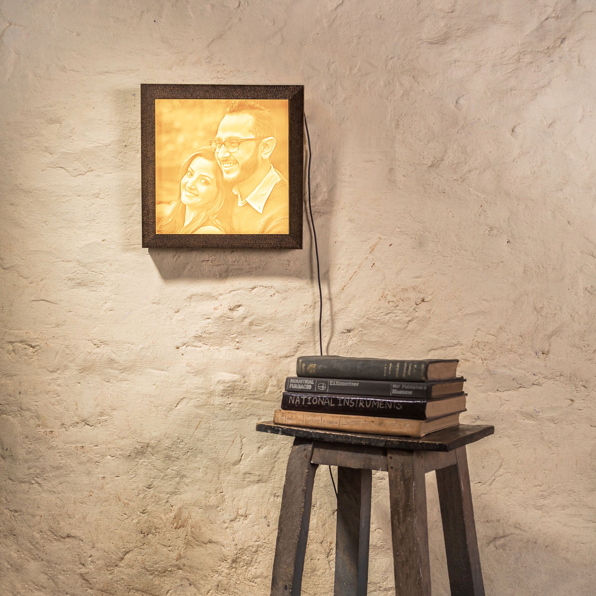 Backlit Engraved Portrait