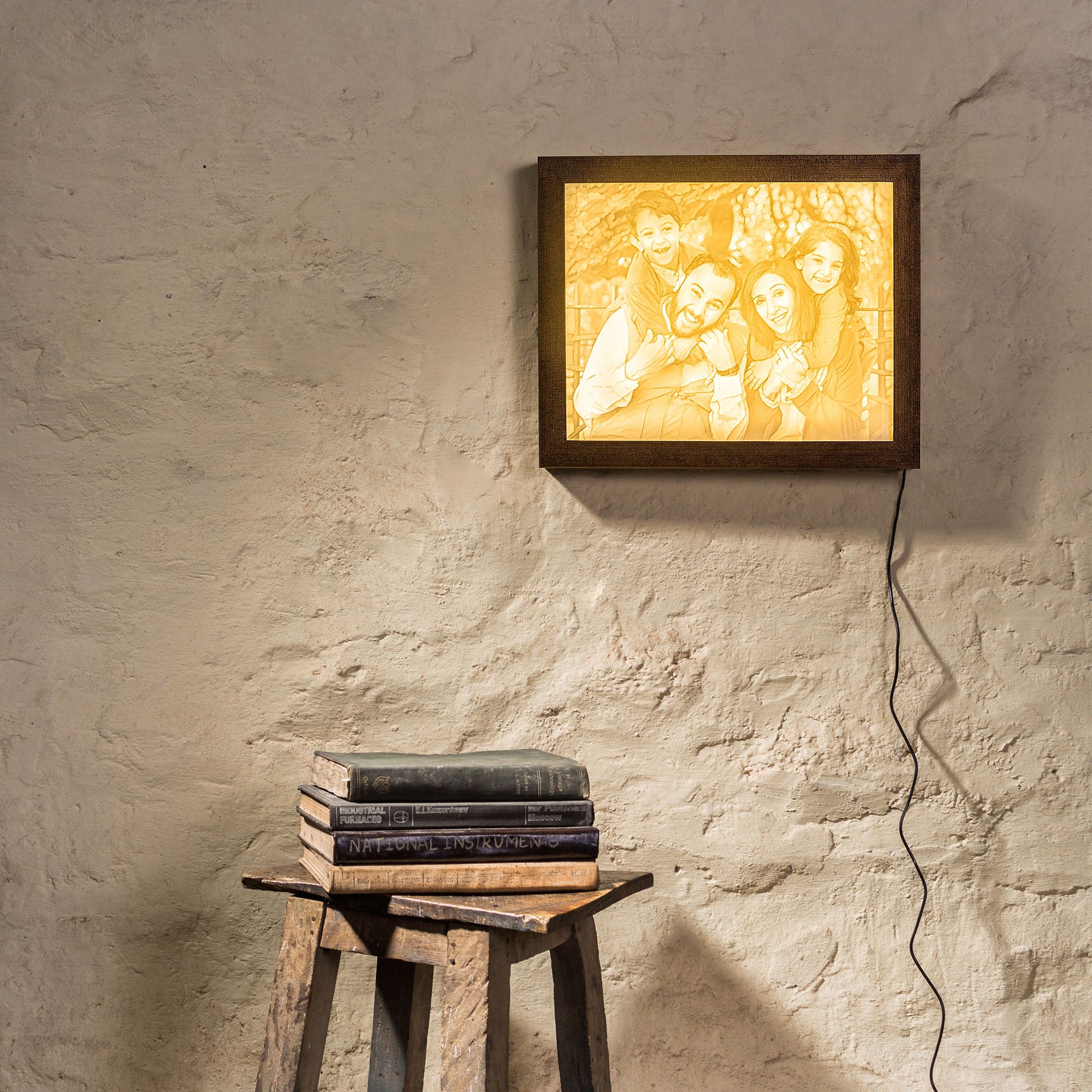 Backlit Engraved Portrait