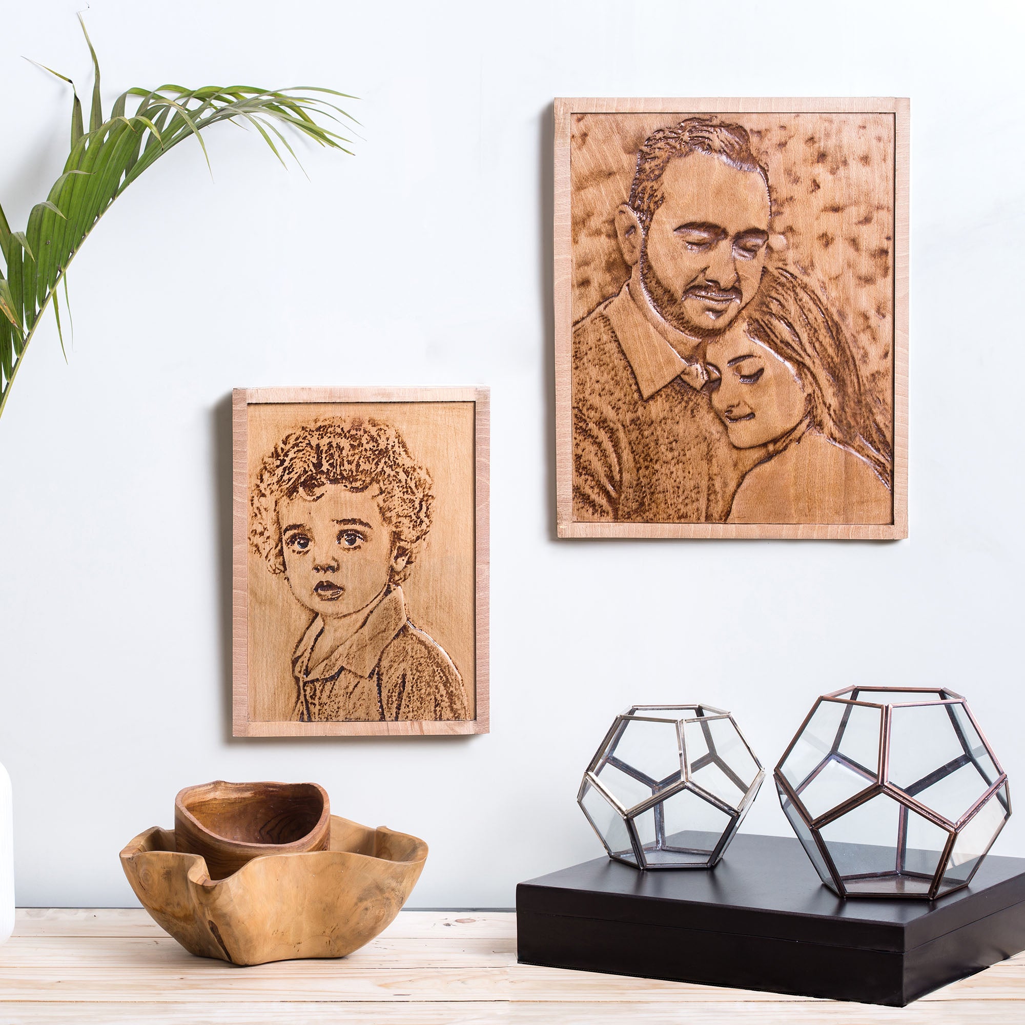 Wooden Engraved Portraits