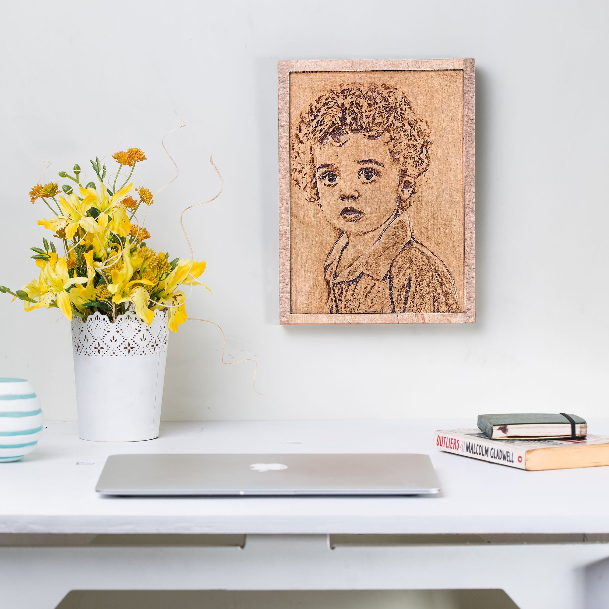 Wooden Engraved Portraits