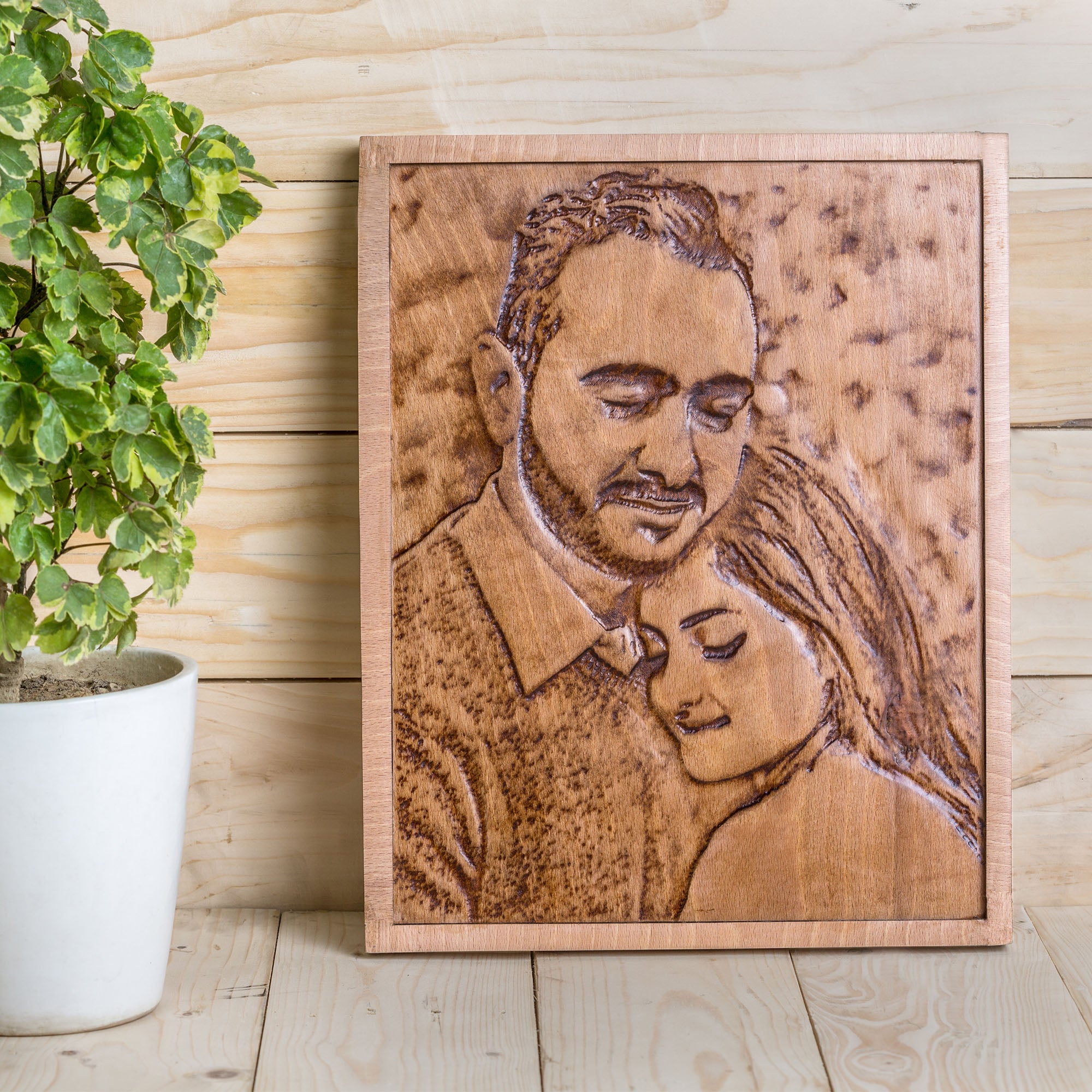 Wooden Engraved Portraits