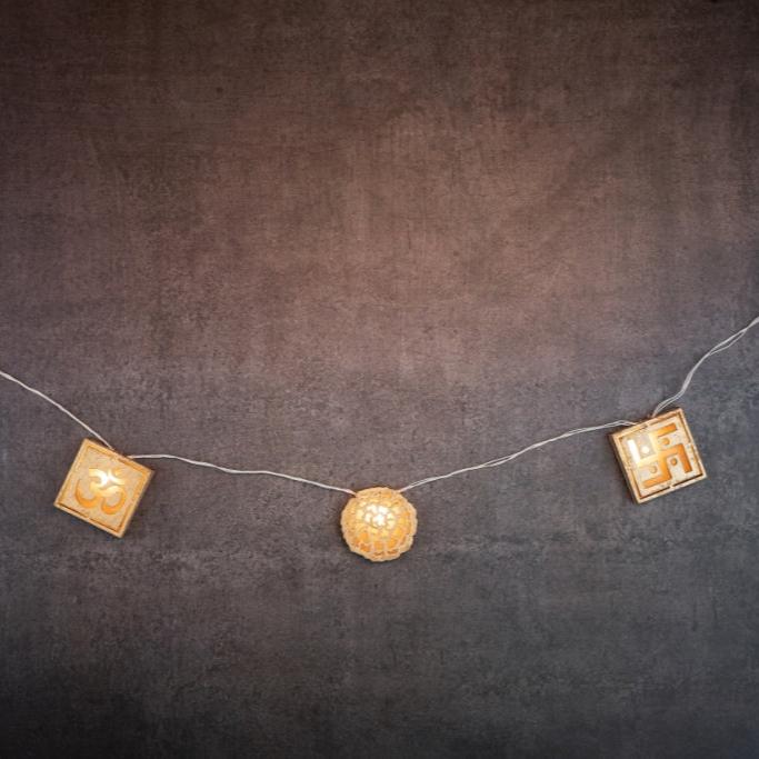 3D Om Swastik Bunting