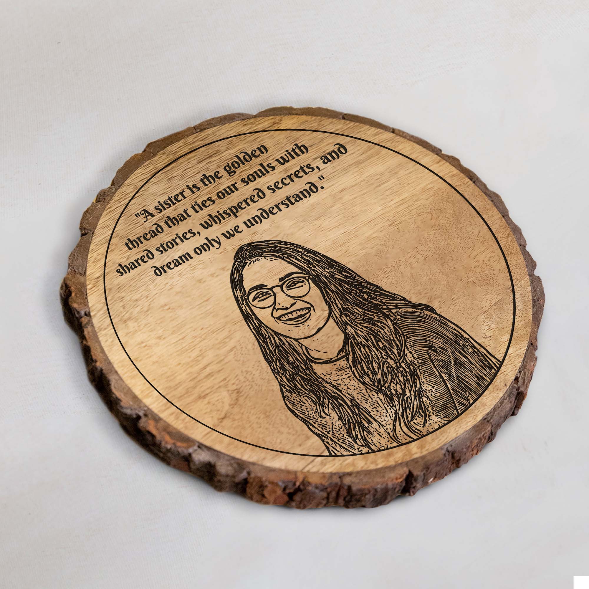 Customized Raksha Bandhan gift Plaque for sister's