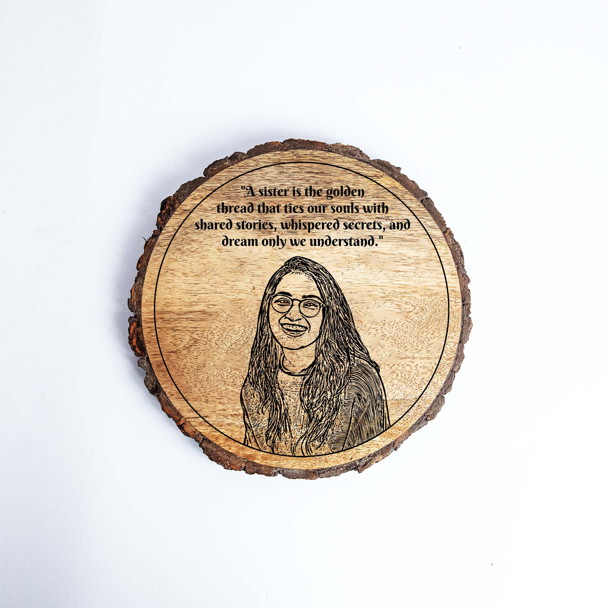 Customized Raksha Bandhan gift Plaque for sister's