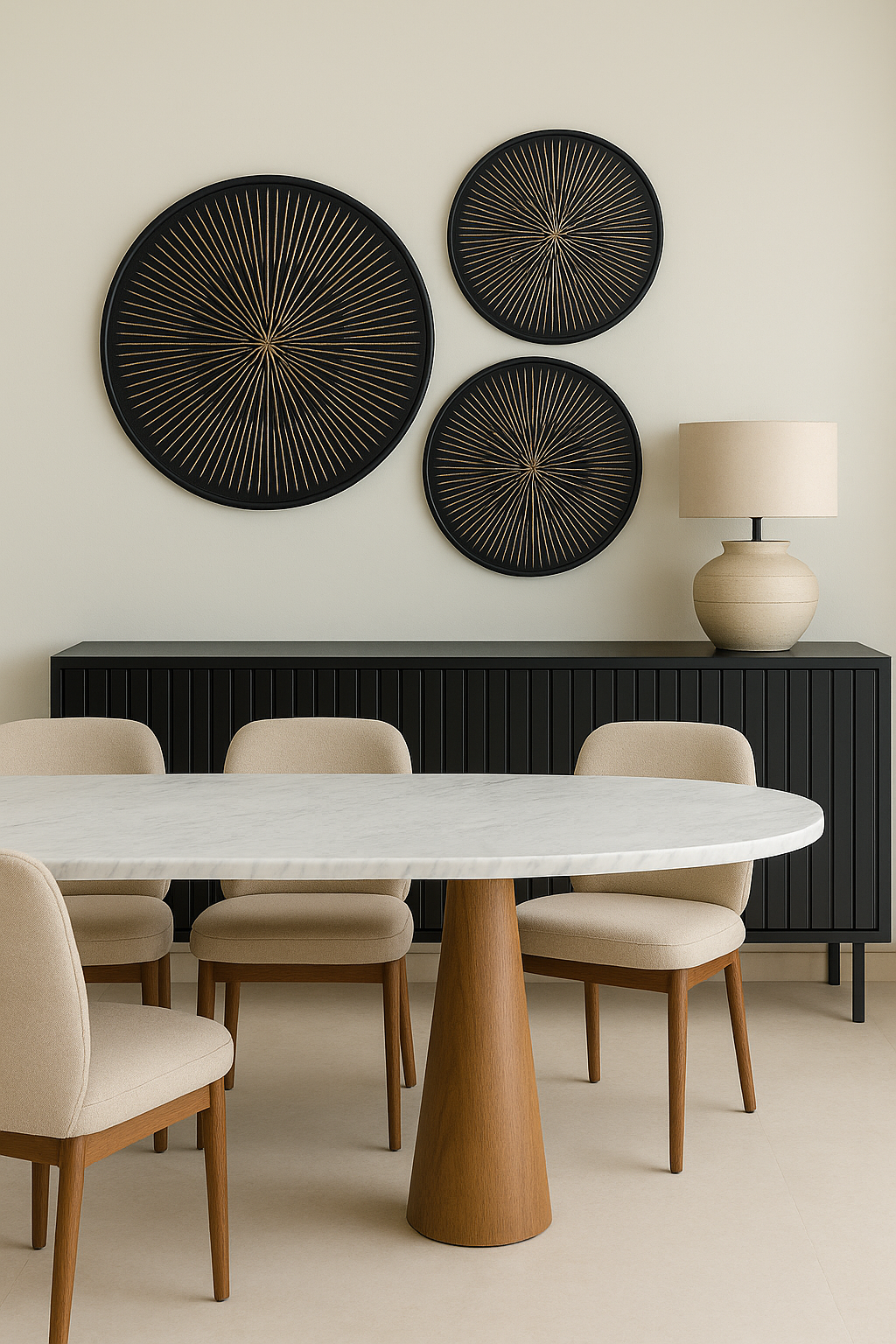 ELON WALL ART SET- BLACK COLOUR