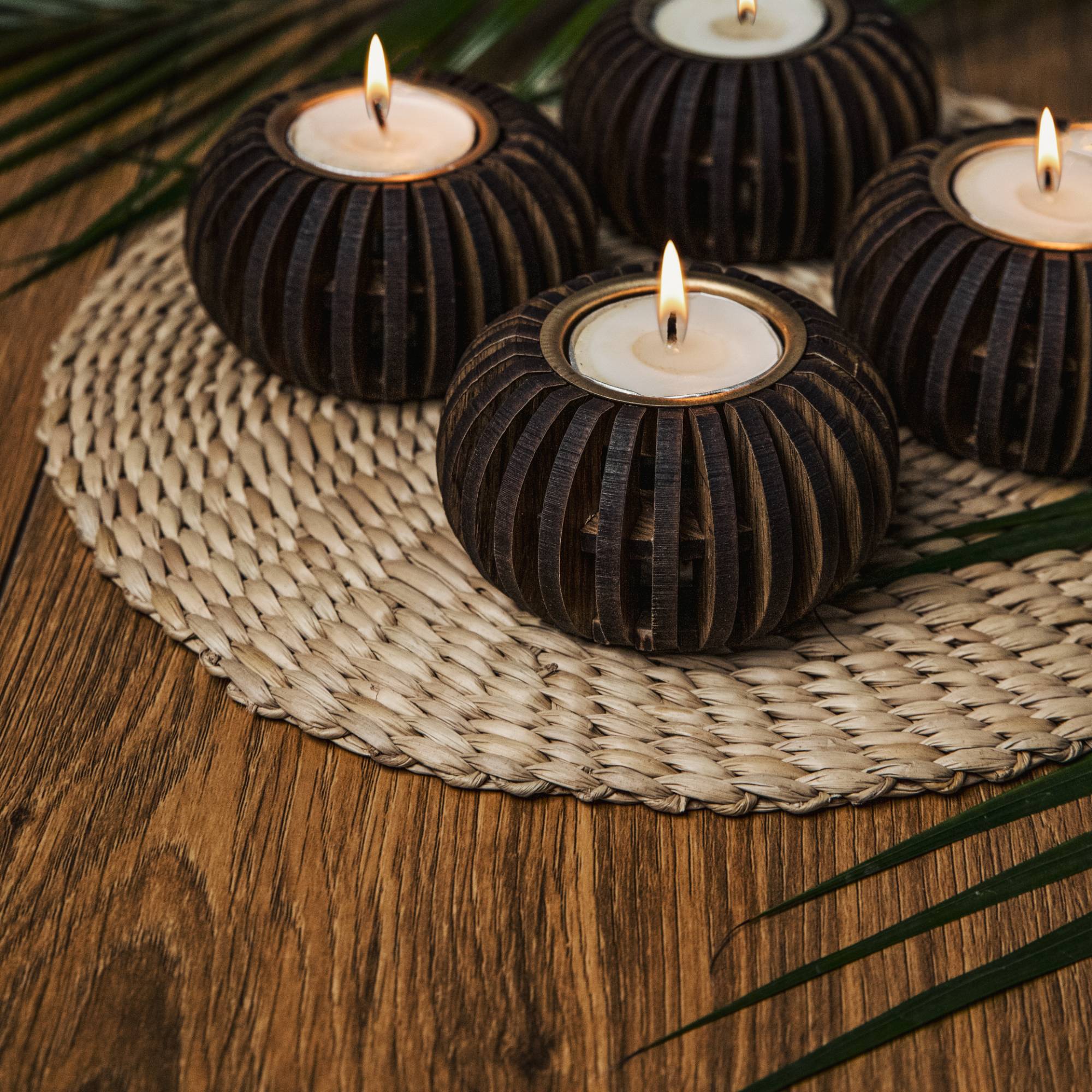CERRA TEALIGHT HOLDER SET OF 4