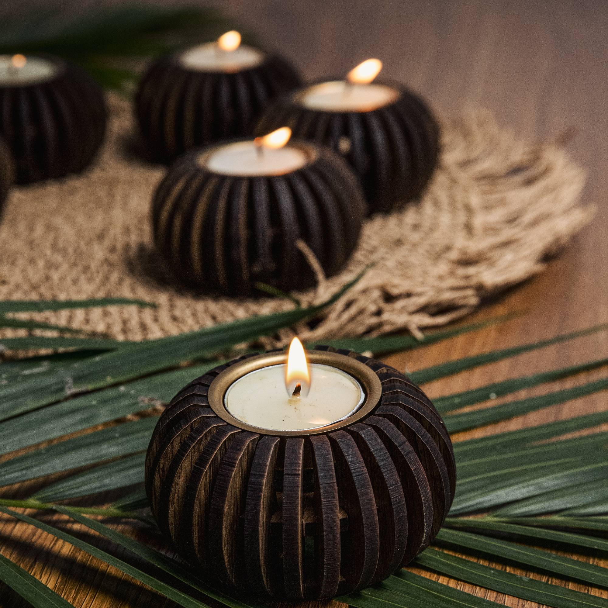 CERRA TEALIGHT HOLDER SET OF 4