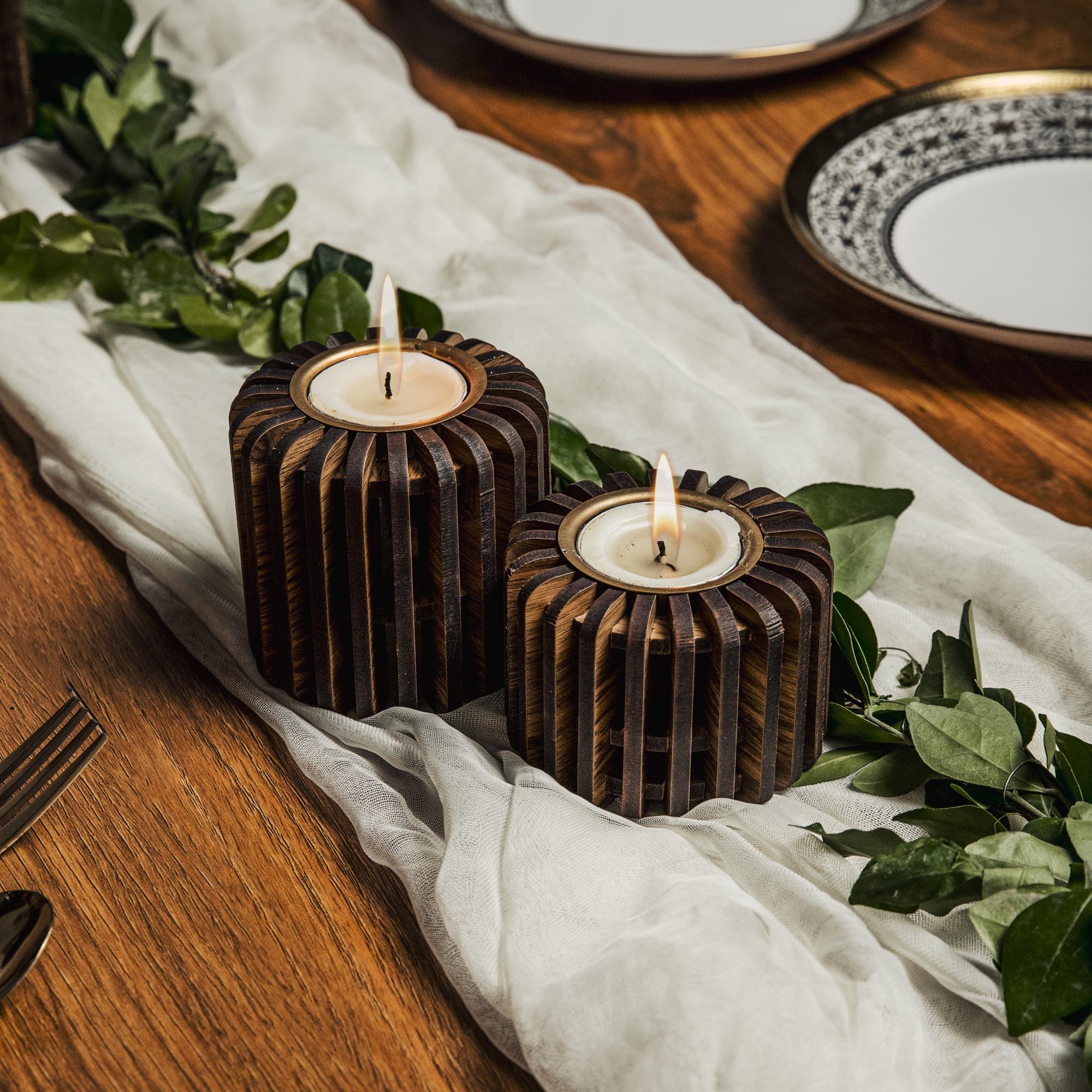 CELESTE TEALIGHT HOLDER SET OF 4