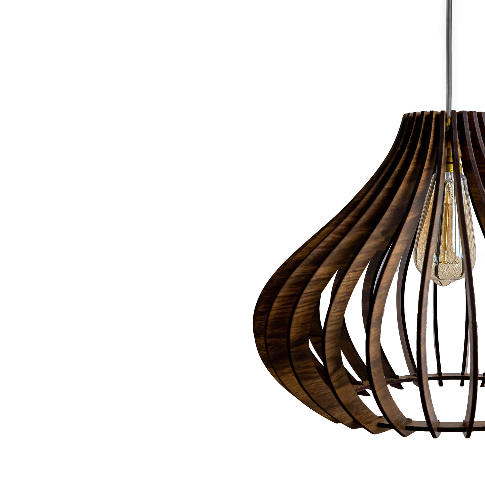 Casie Pine Wood Ceiling Lamp