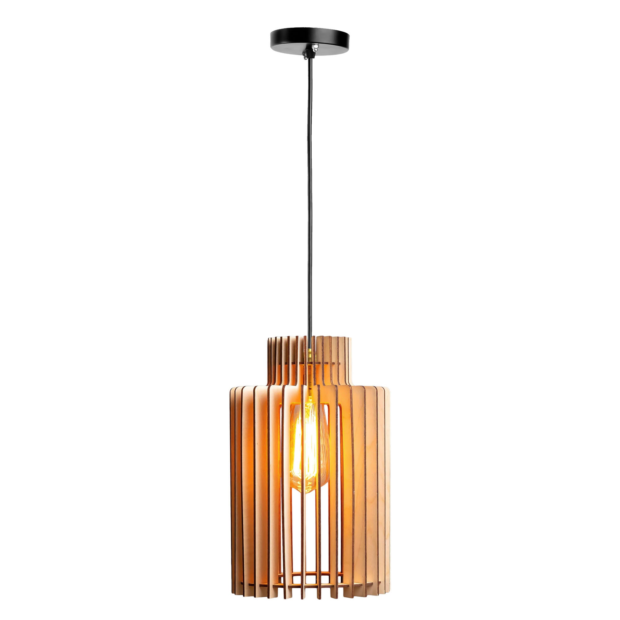 Casol Birch Wood Ceiling Lamp