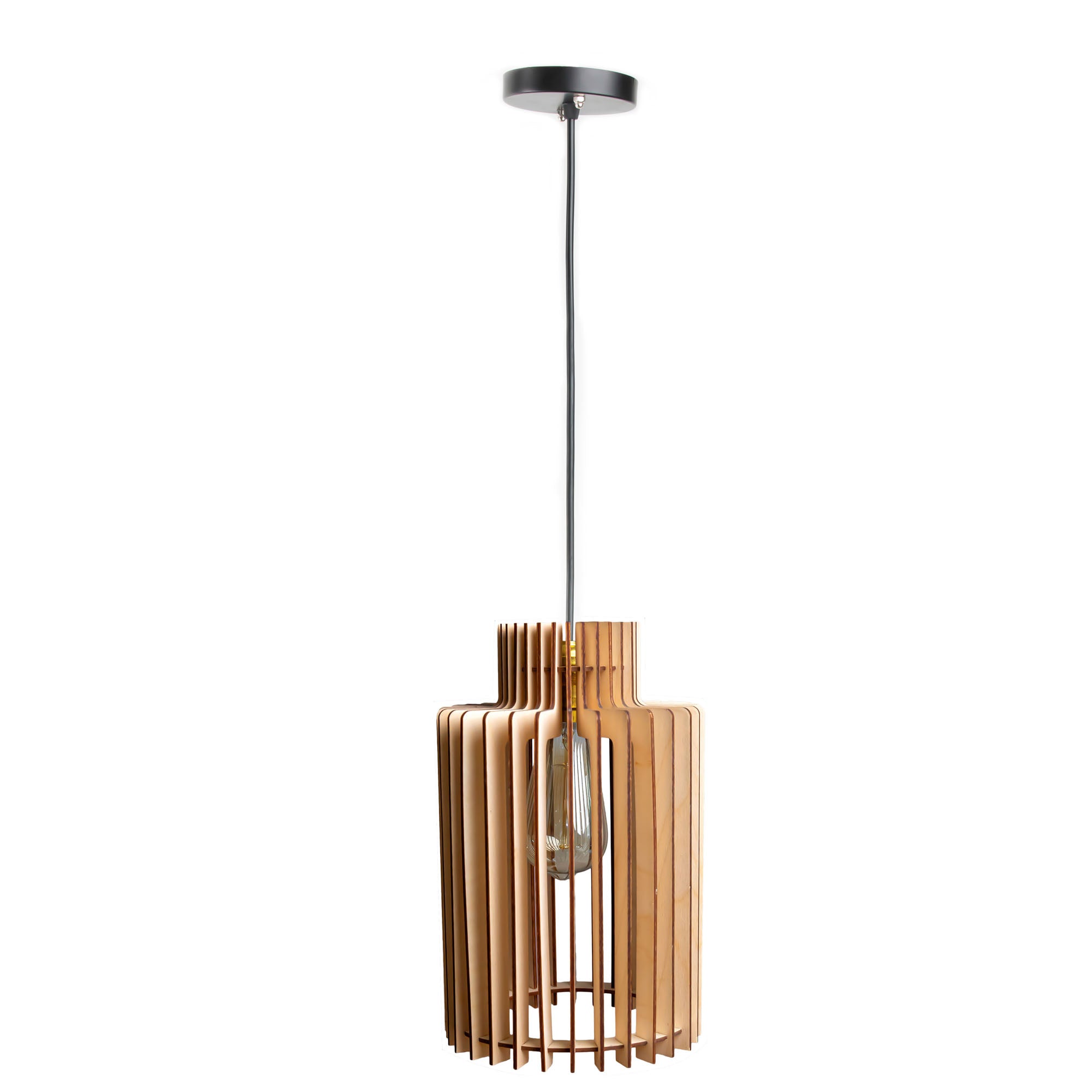 Casol Birch Wood Ceiling Lamp