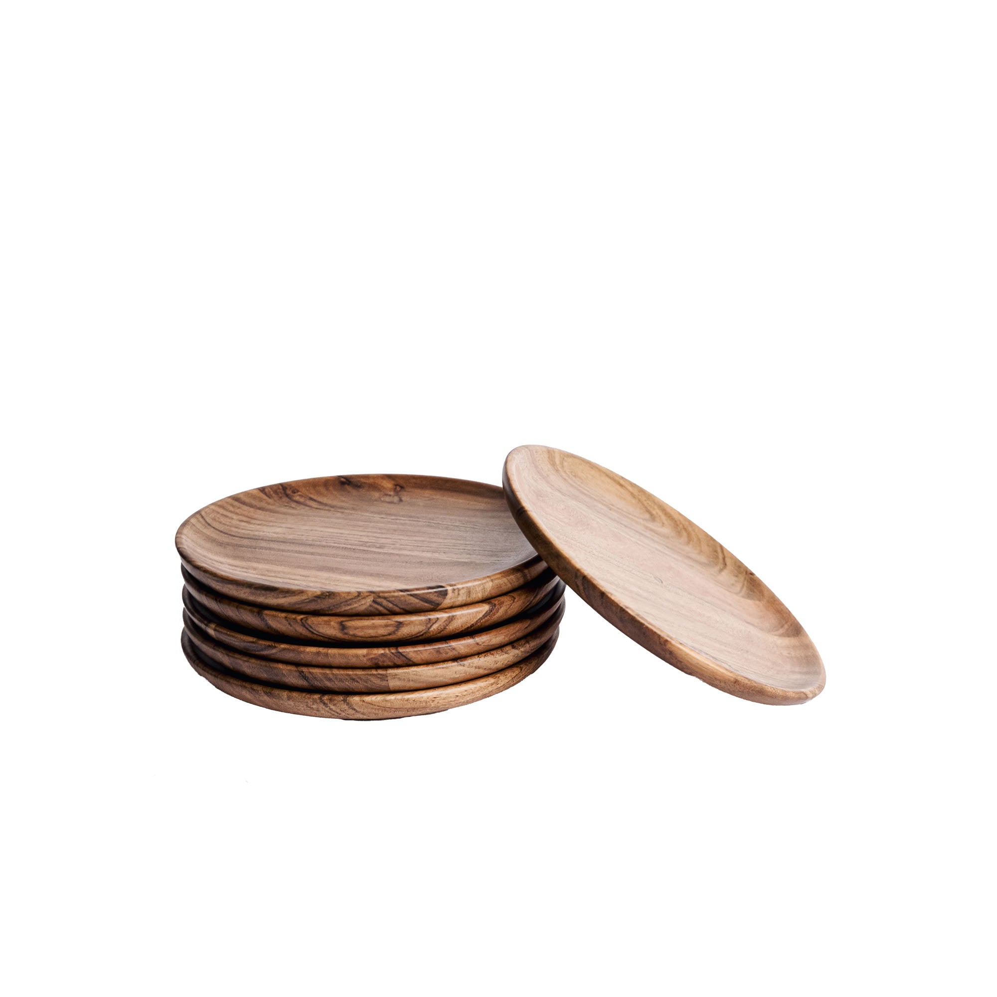 Dune Acacia Plates Set of 6 Small