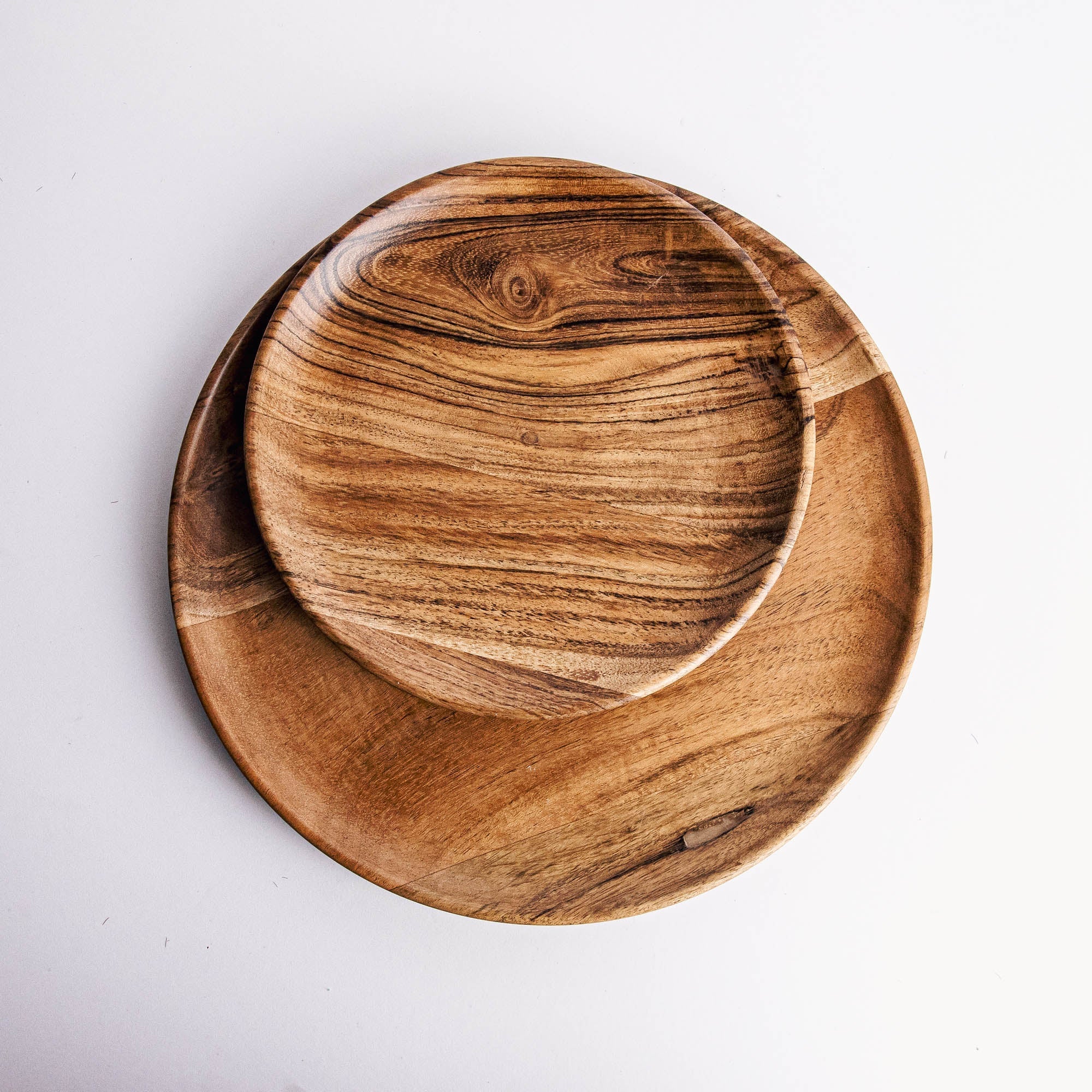 Dune Acacia Plates Set of 6 Small and 6 Large