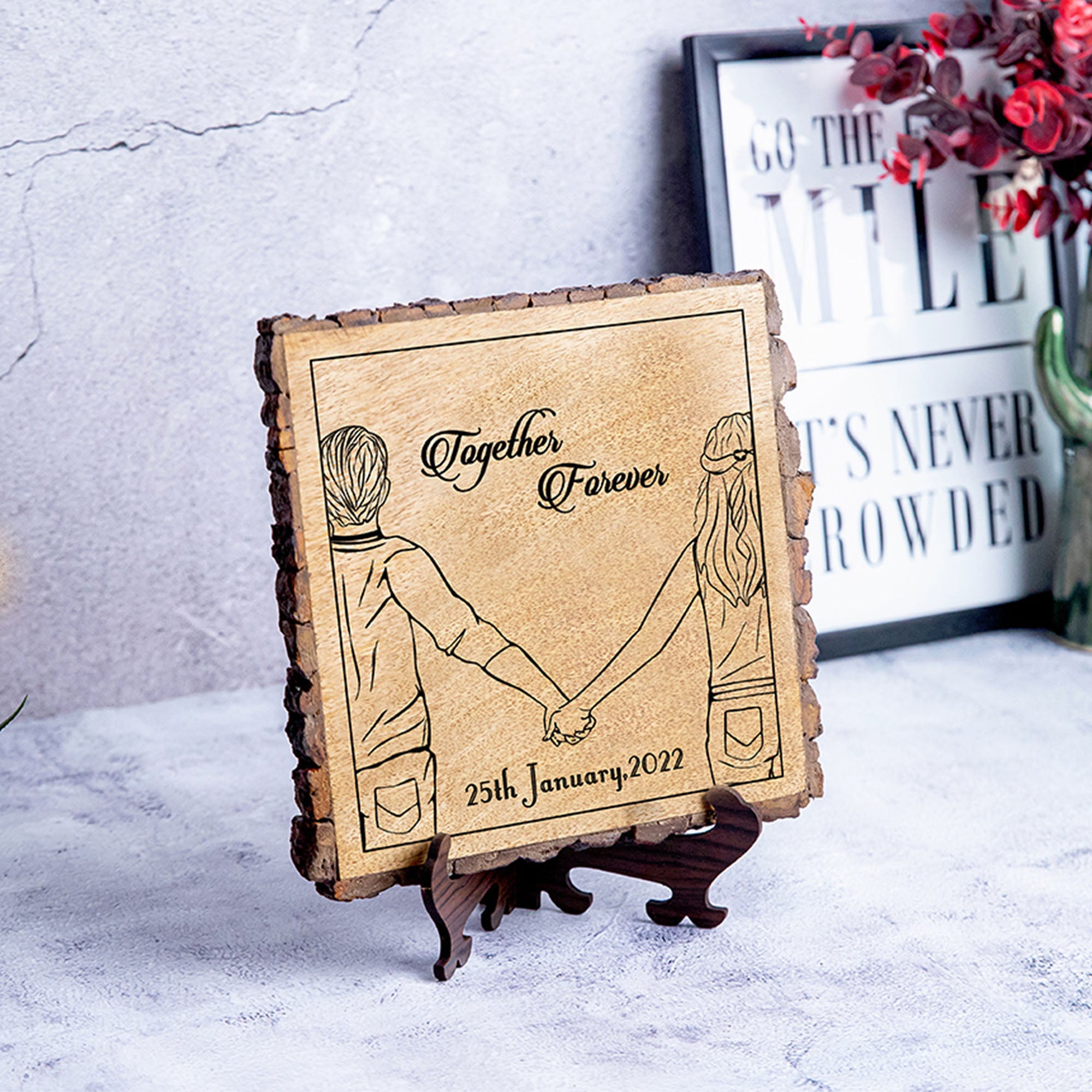 Together Forever Customized Date Gifting Plaque