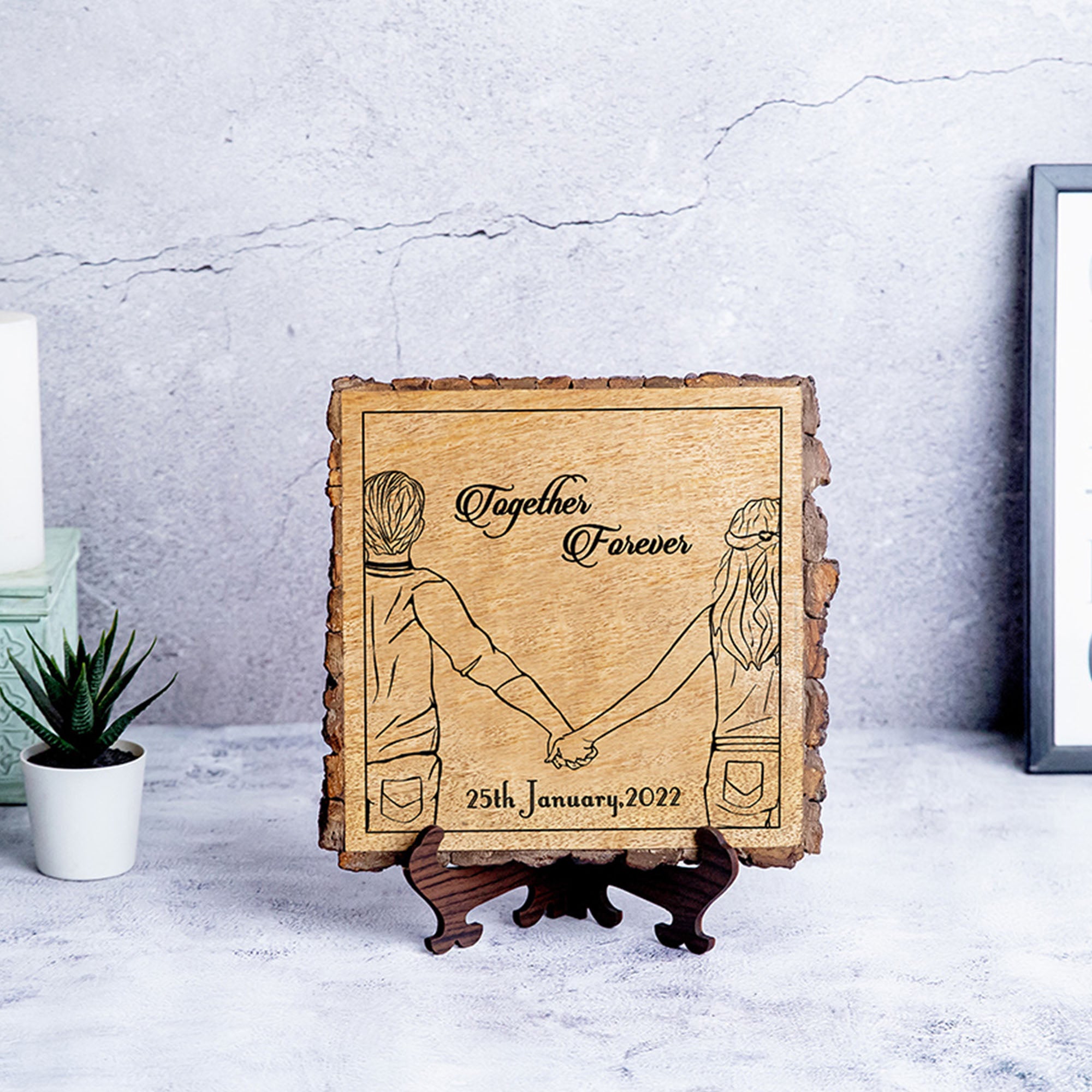 Together Forever Customized Date Gifting Plaque