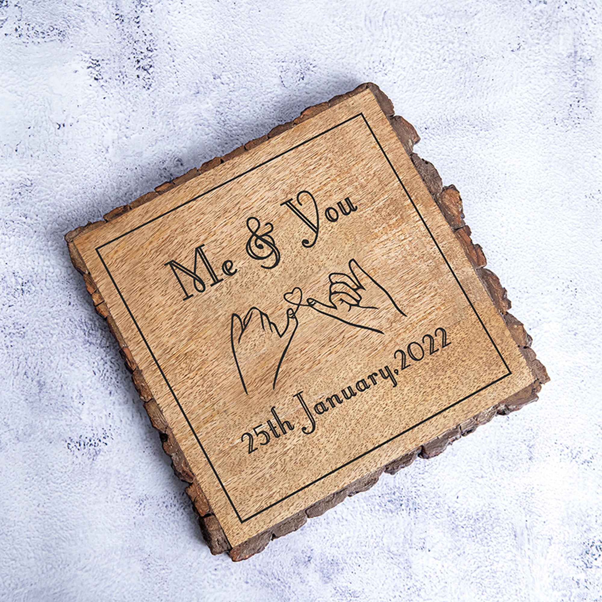 Me & You Customized Date Gifting Plaque