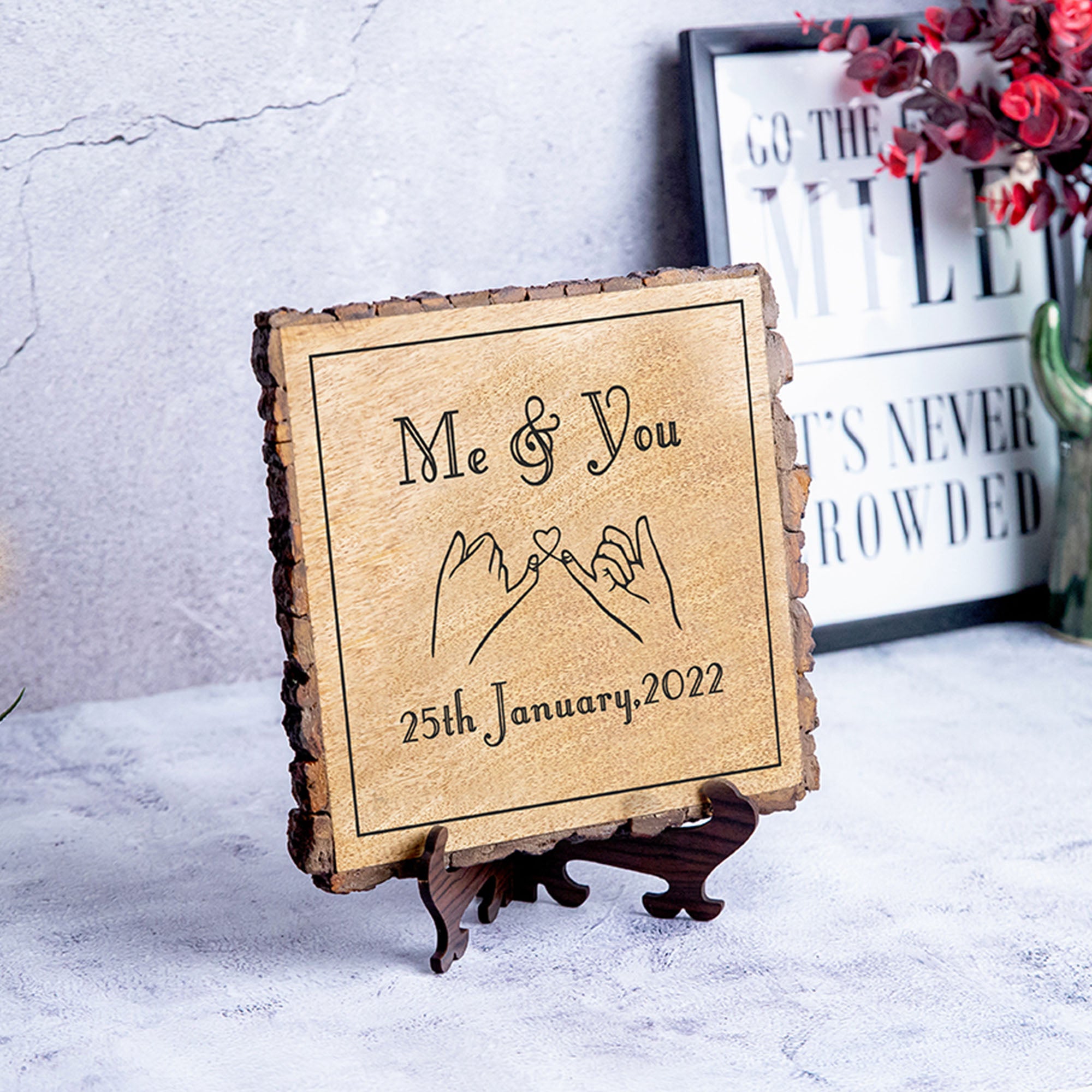 Me & You Customized Date Gifting Plaque