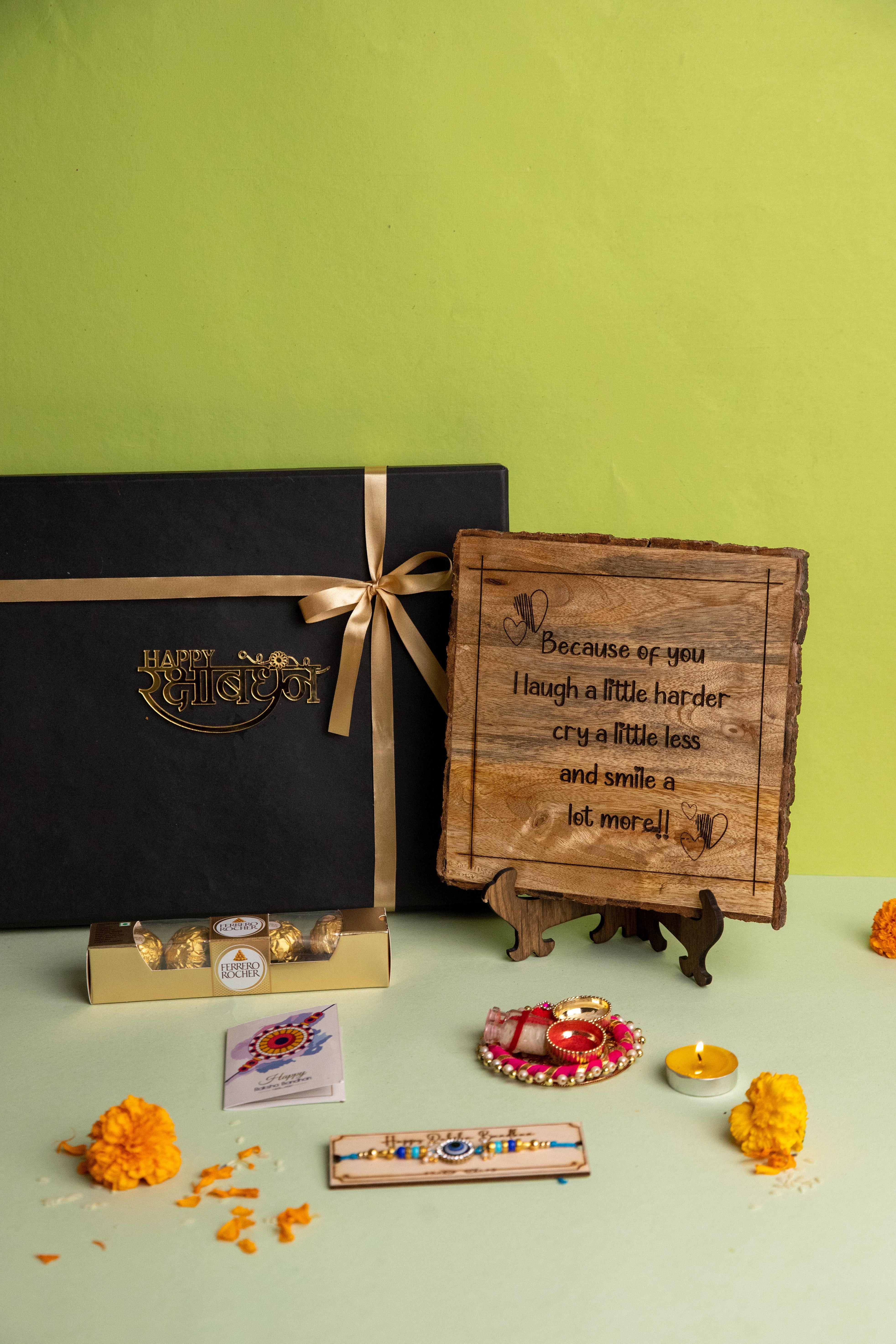 5-in-1 Sibling Love Treasure Box – A Heartfelt Hamper Featuring a Gift plaque for brother's