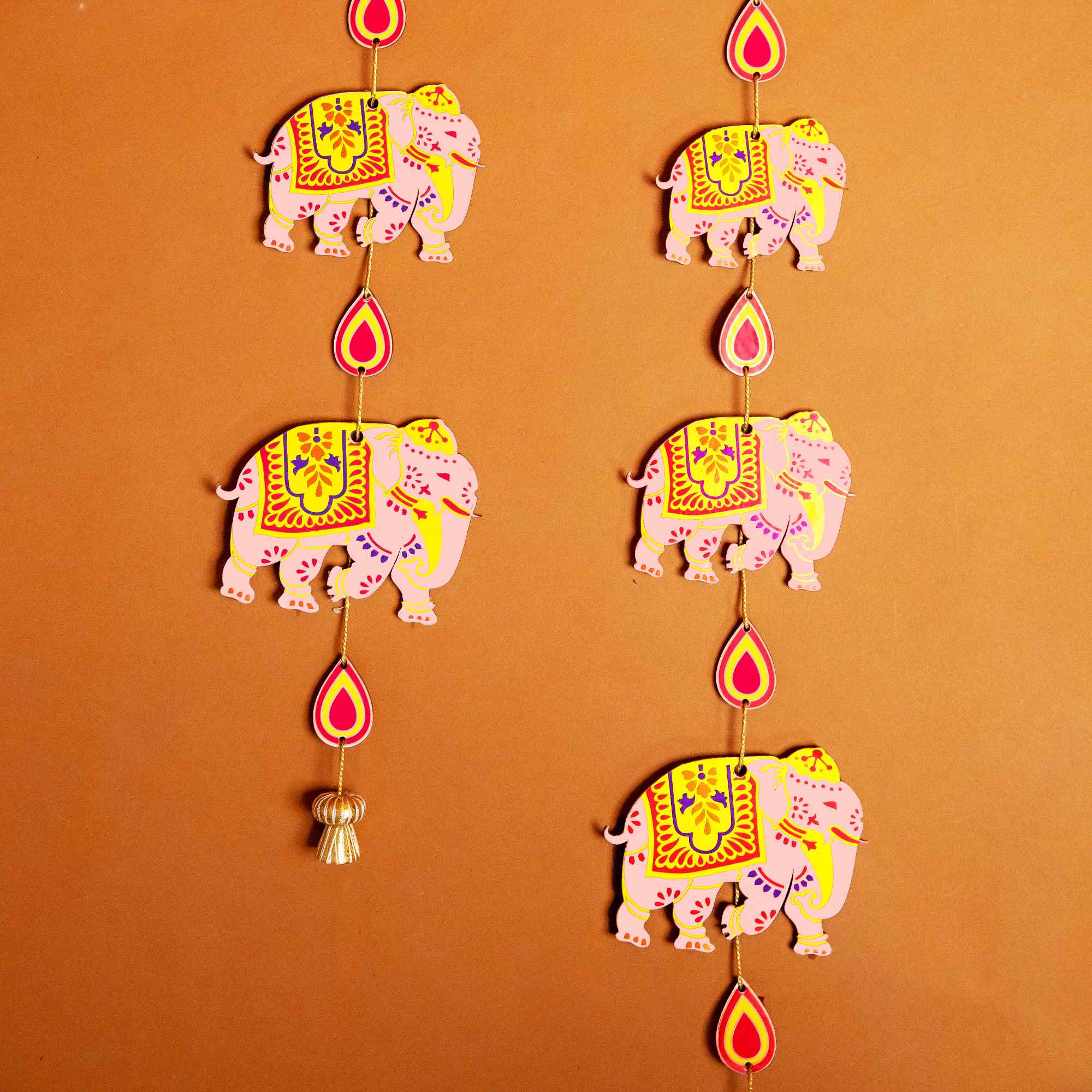 Elephant Vertical Hanging Toran Set of 2