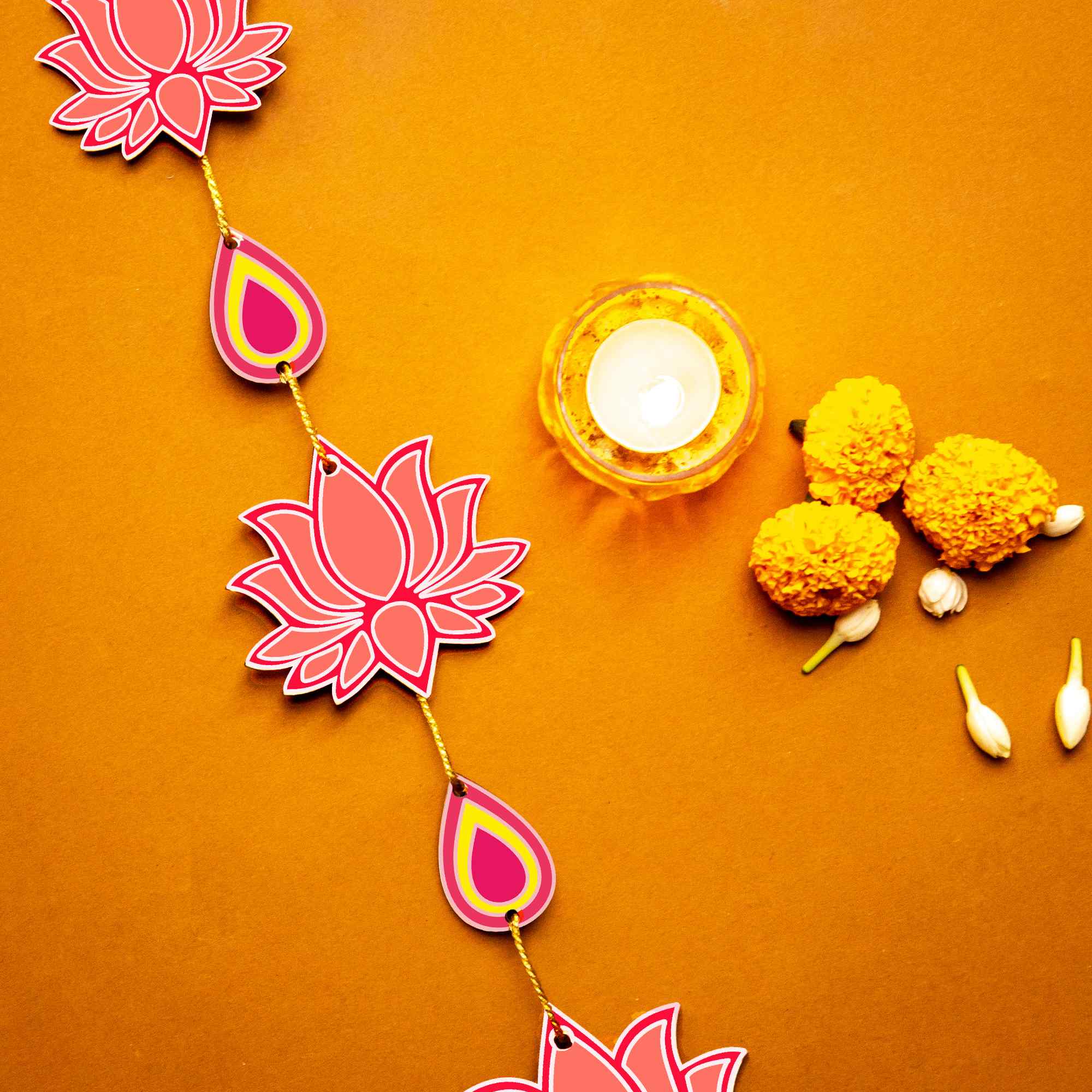 Lotus Vertical Hanging Toran Set of 2