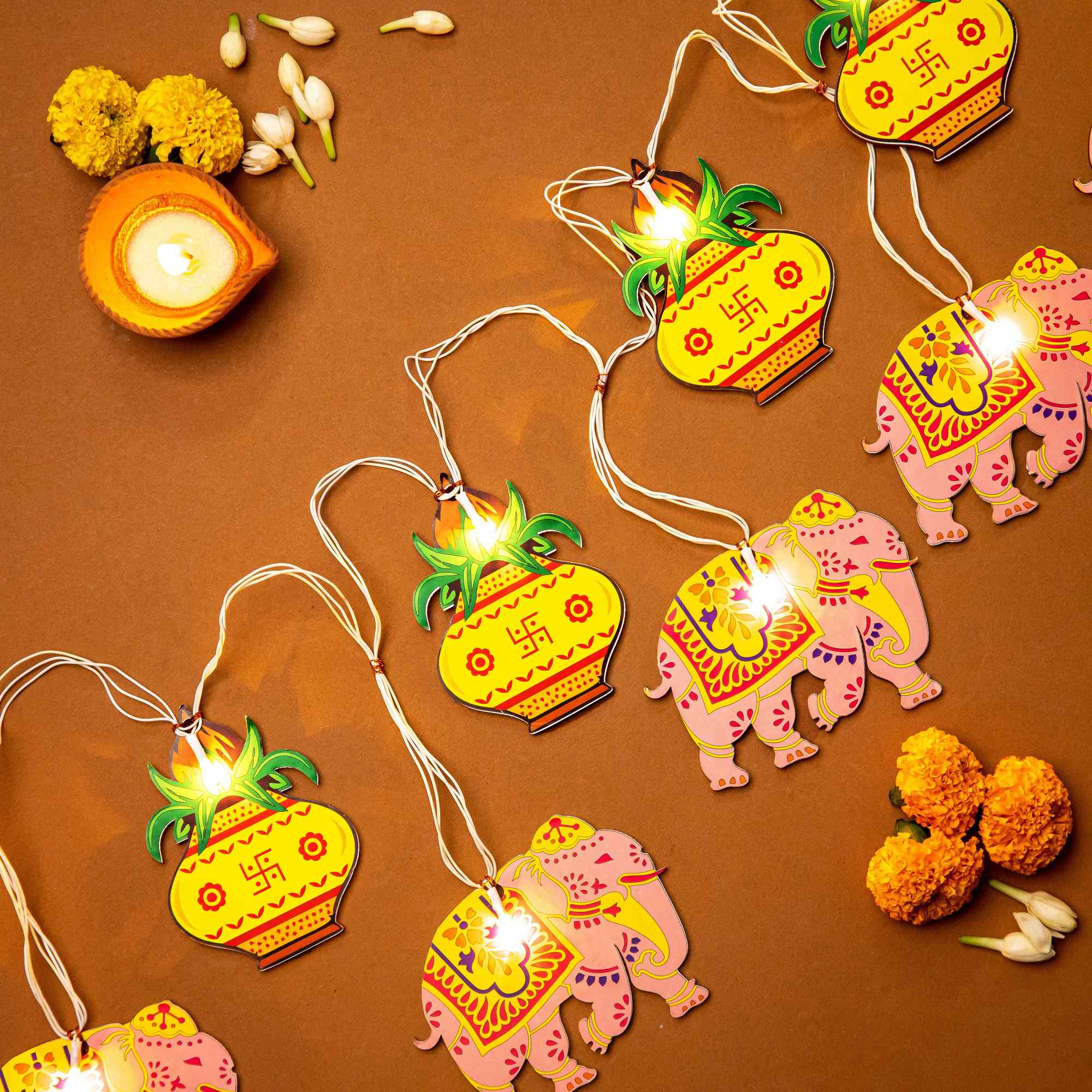 Kalash - Elephant Festive Light Bunting