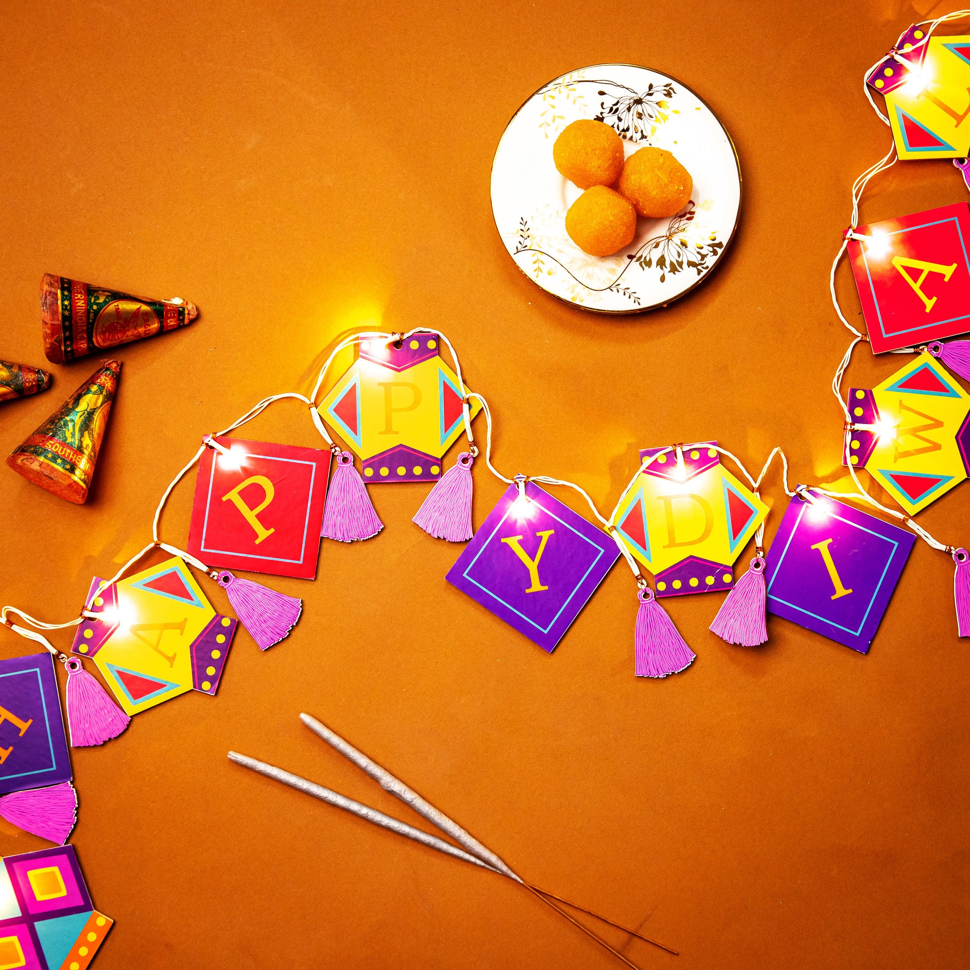 Lantern - HAPPY DIWALI Festive Light Bunting