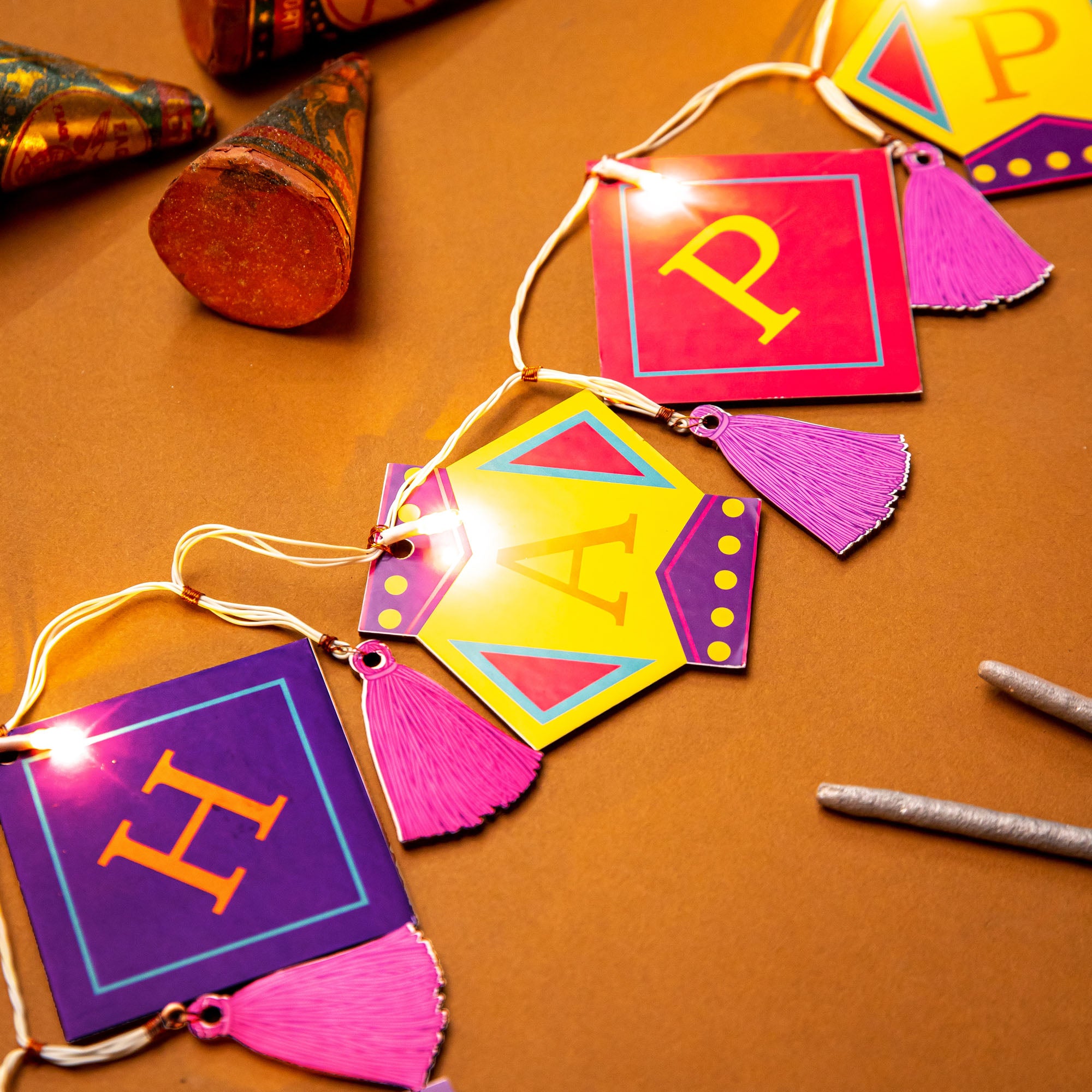 Lantern - HAPPY DIWALI Festive Light Bunting