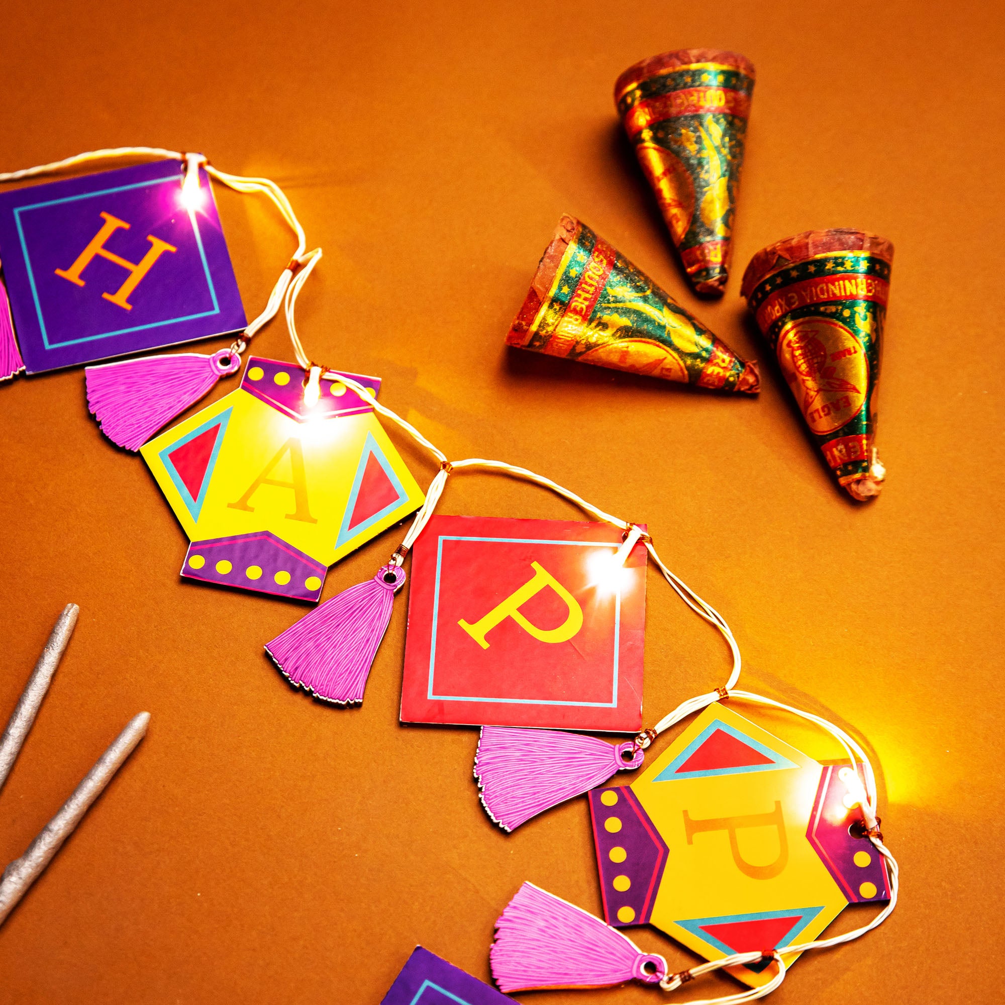 Lantern - HAPPY DIWALI Festive Light Bunting