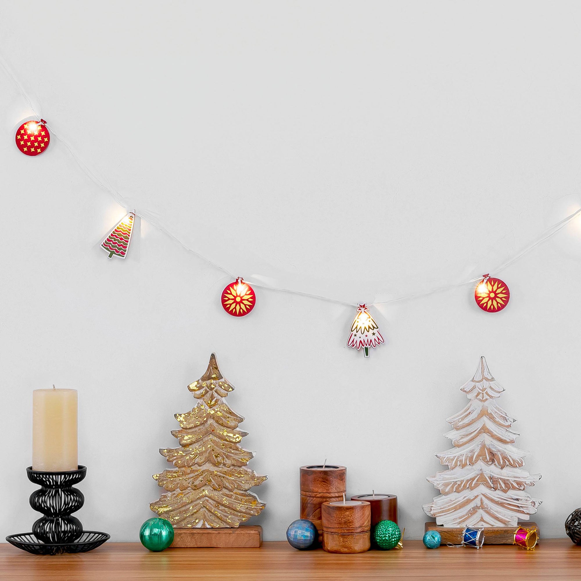 Baubles - Christmas Tree Light Bunting