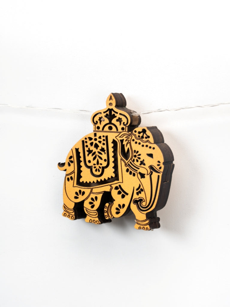 3D Elephant & Flower Bunting