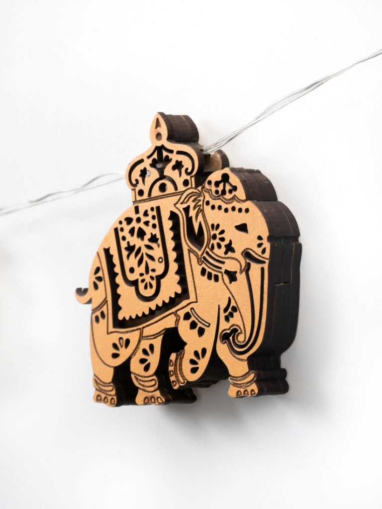 3D Elephant & Flower Bunting