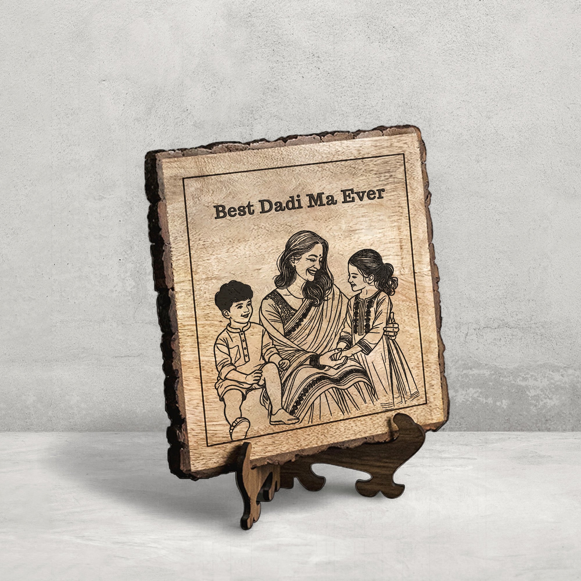 Handcrafted Mango Wood Personalized plaque-Mother's day Gift