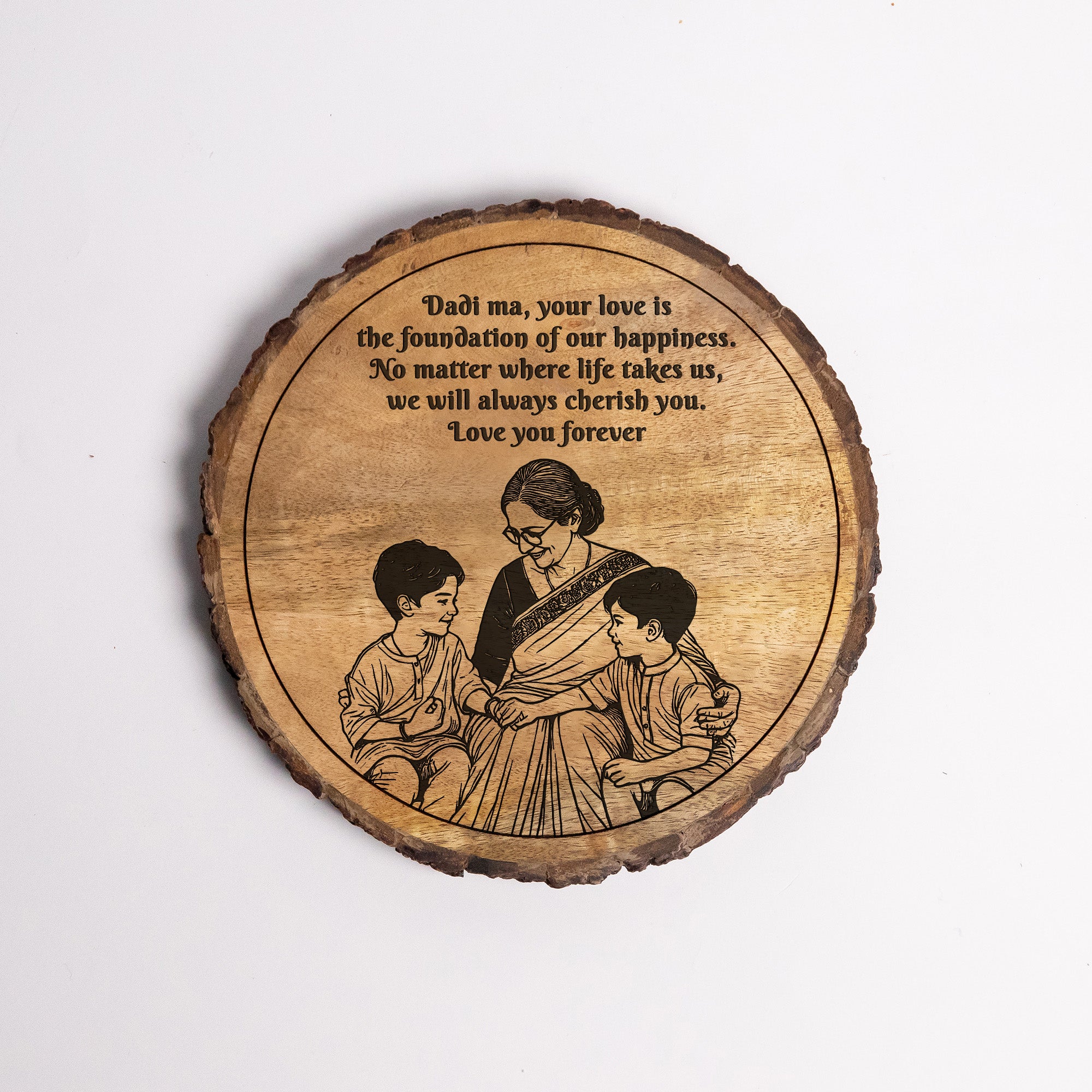 Handcrafted Mango Wood Personalized plaque-Mother's day Gift