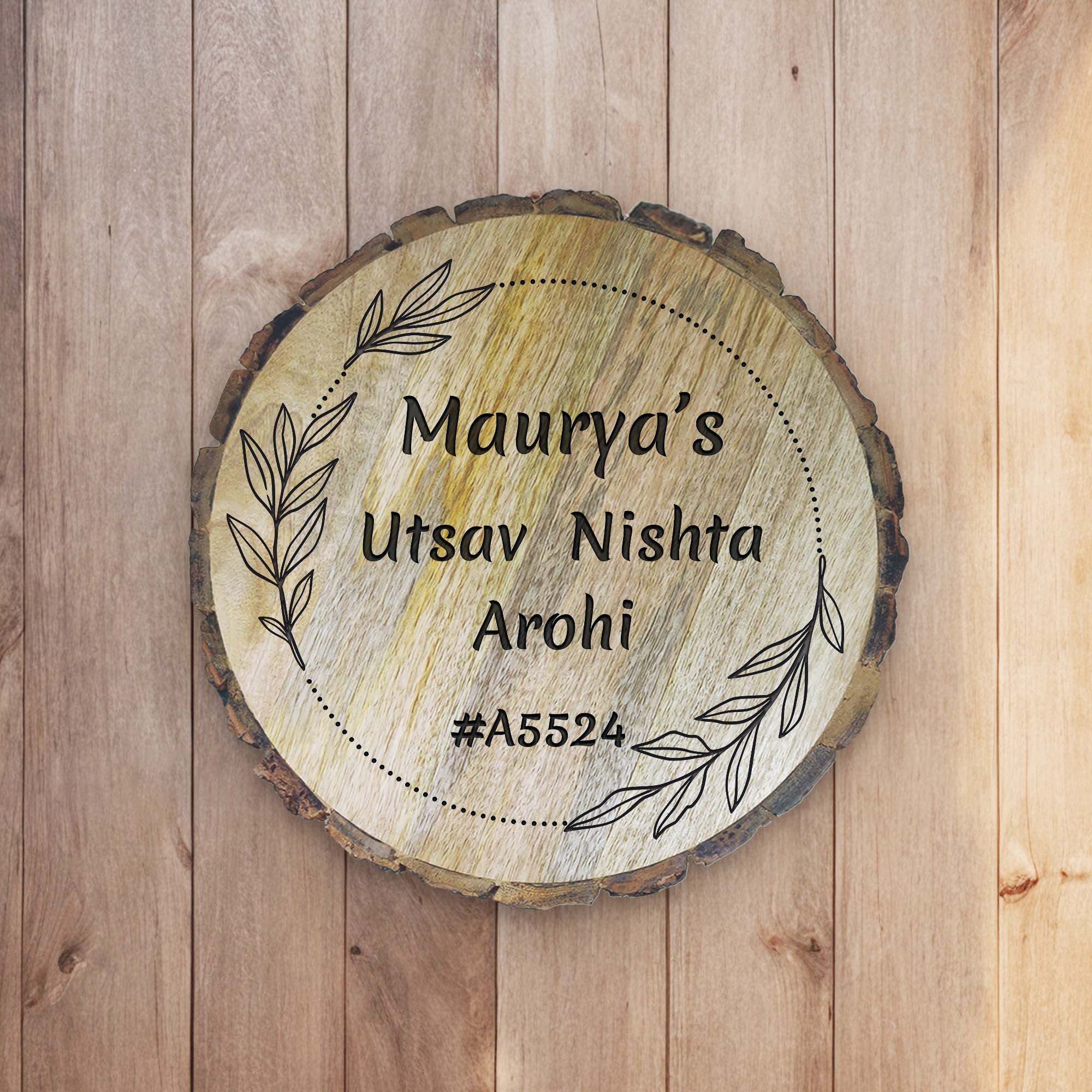 Customized Round Name Plate