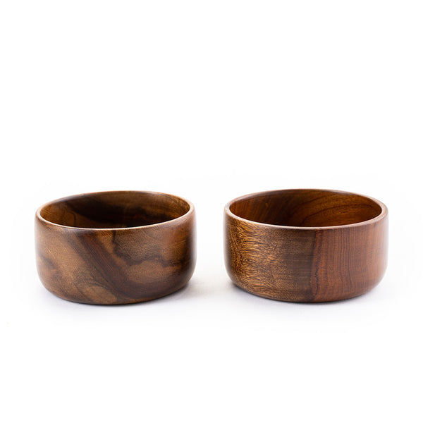 BARO WOODEN BOWLS-SMALL SET OF 2