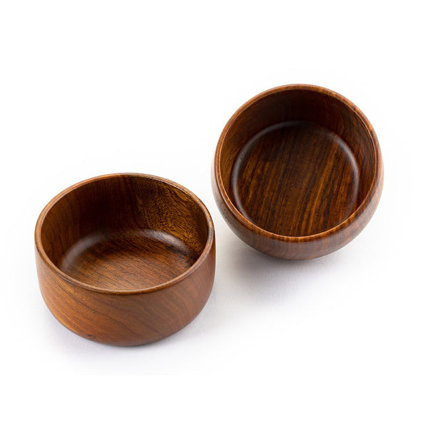 BARO WOODEN BOWLS-SMALL SET OF 2