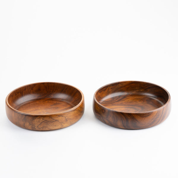 BARO WOODEN BOWLS - LARGE SET OF 2