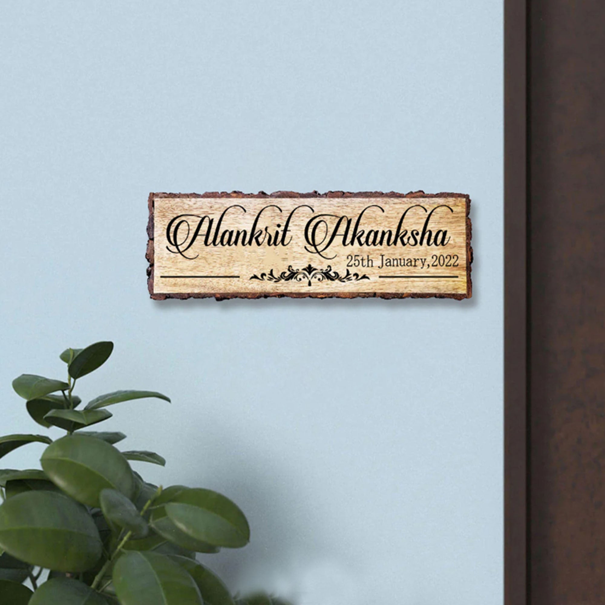 Customized Couple Name with Anniversary Date Plaque