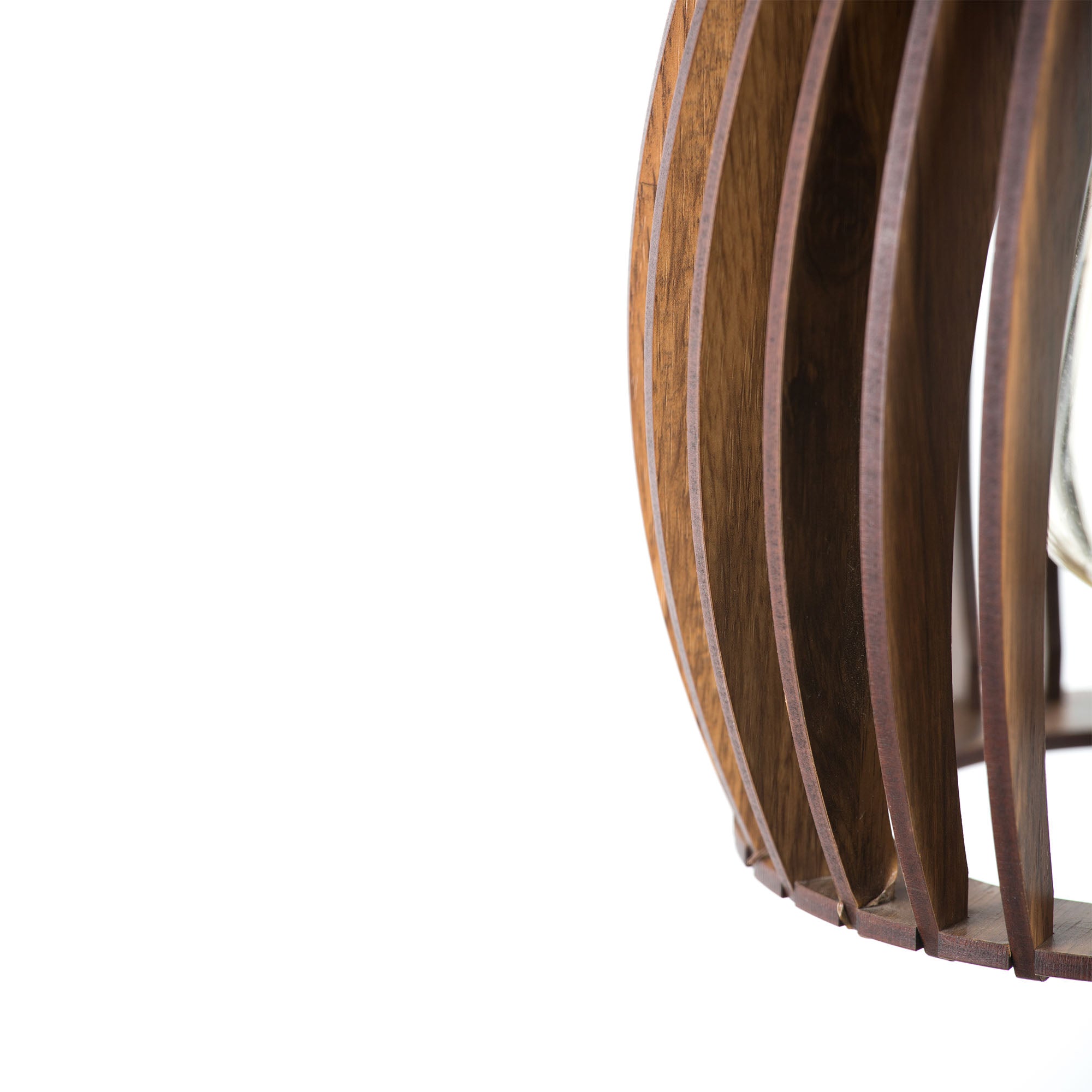 Wooden Pendant Light without Bulb