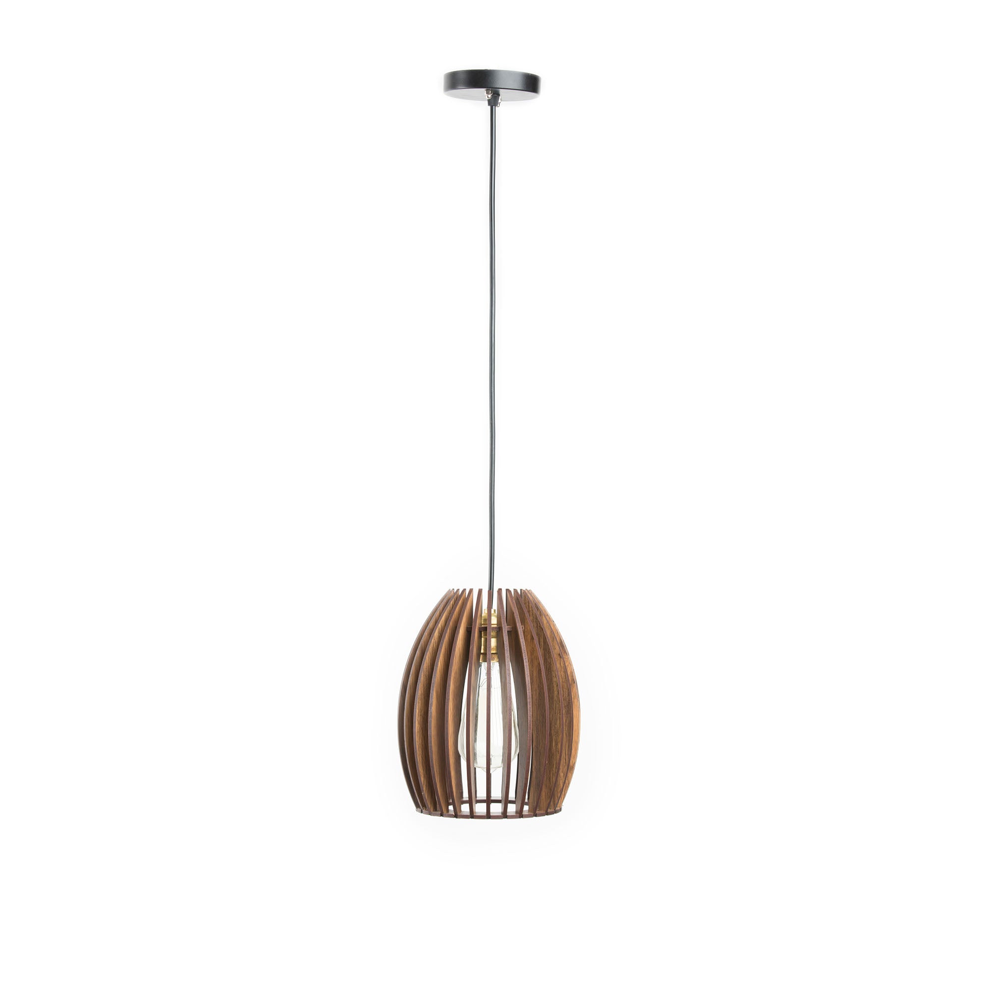 Wooden Pendant Light without Bulb