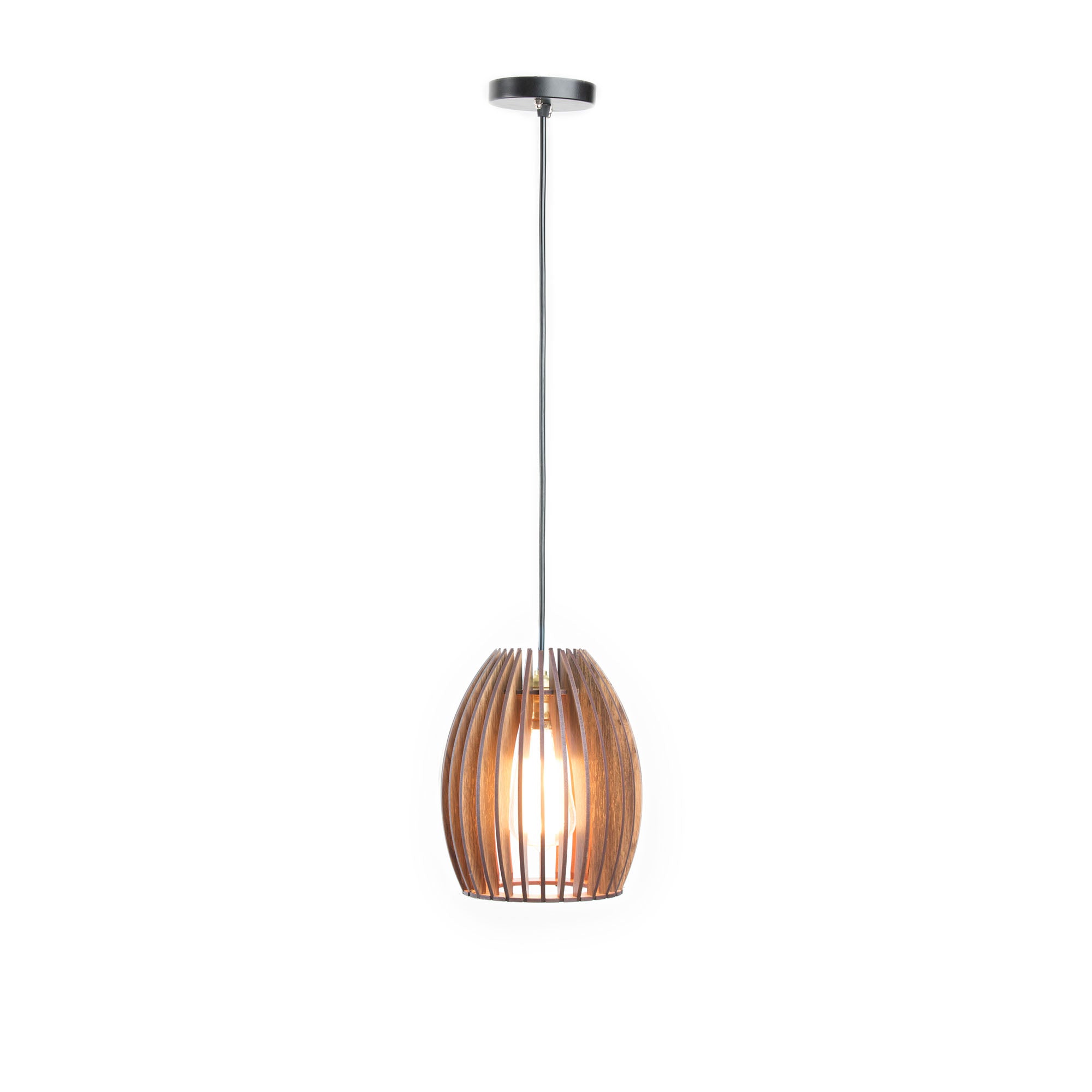 Wooden Pendant Light without Bulb