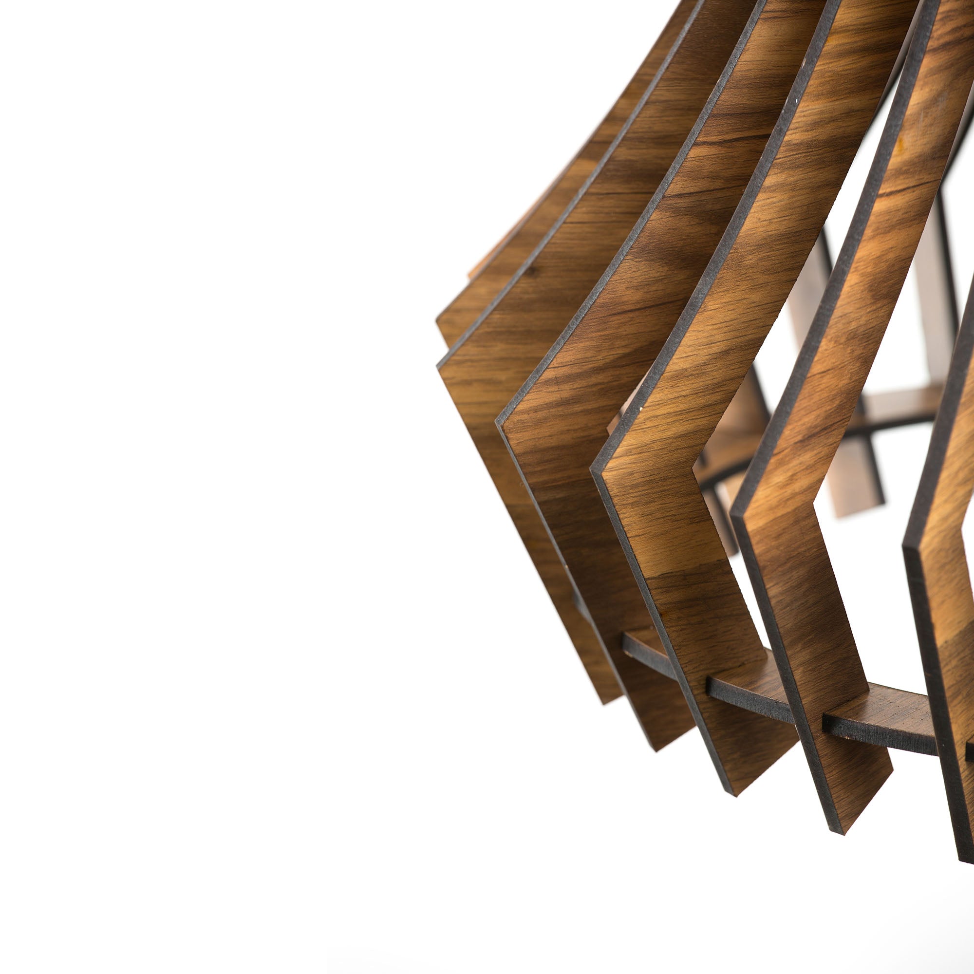 Wooden Pendant Light without Bulb